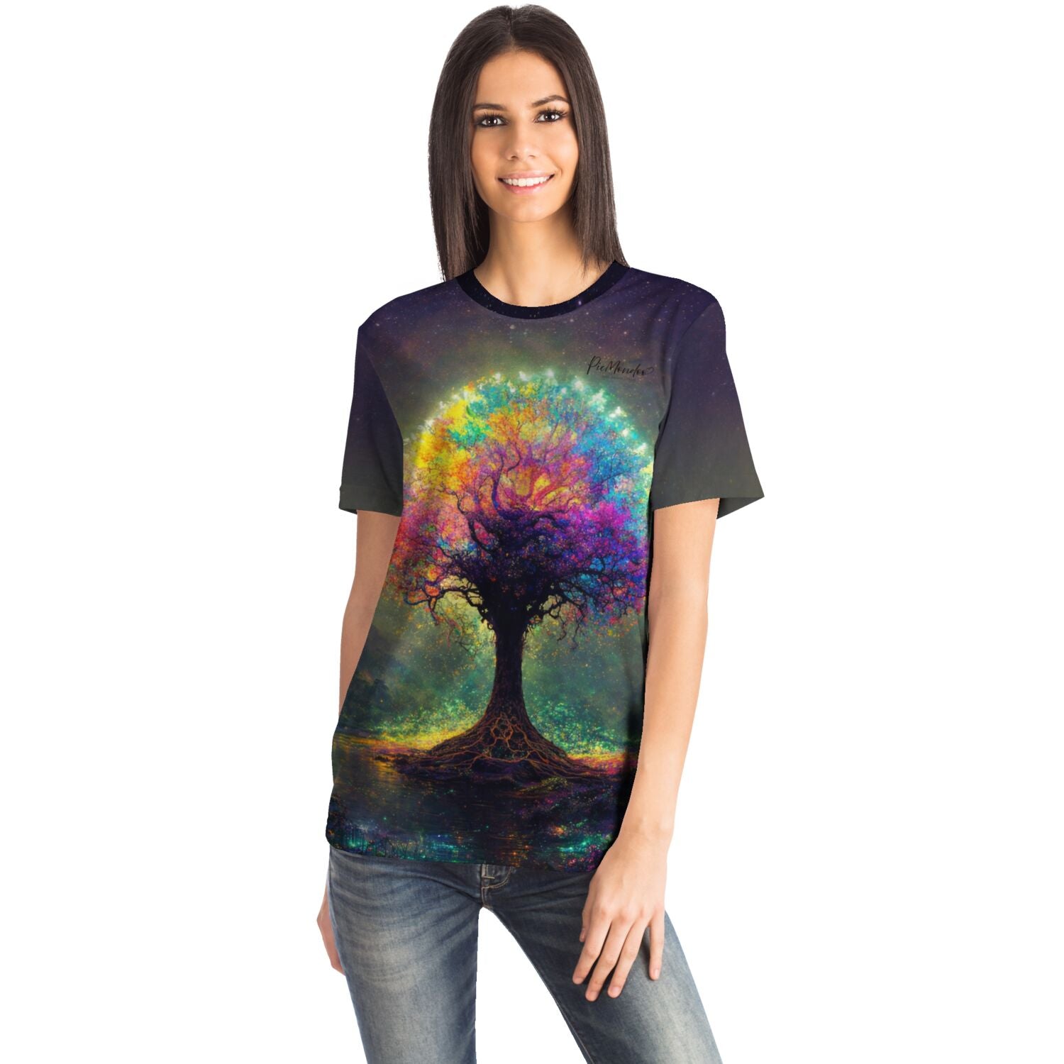 Dreamer T-Shirt - Multi Special - Colorful lightning Tree