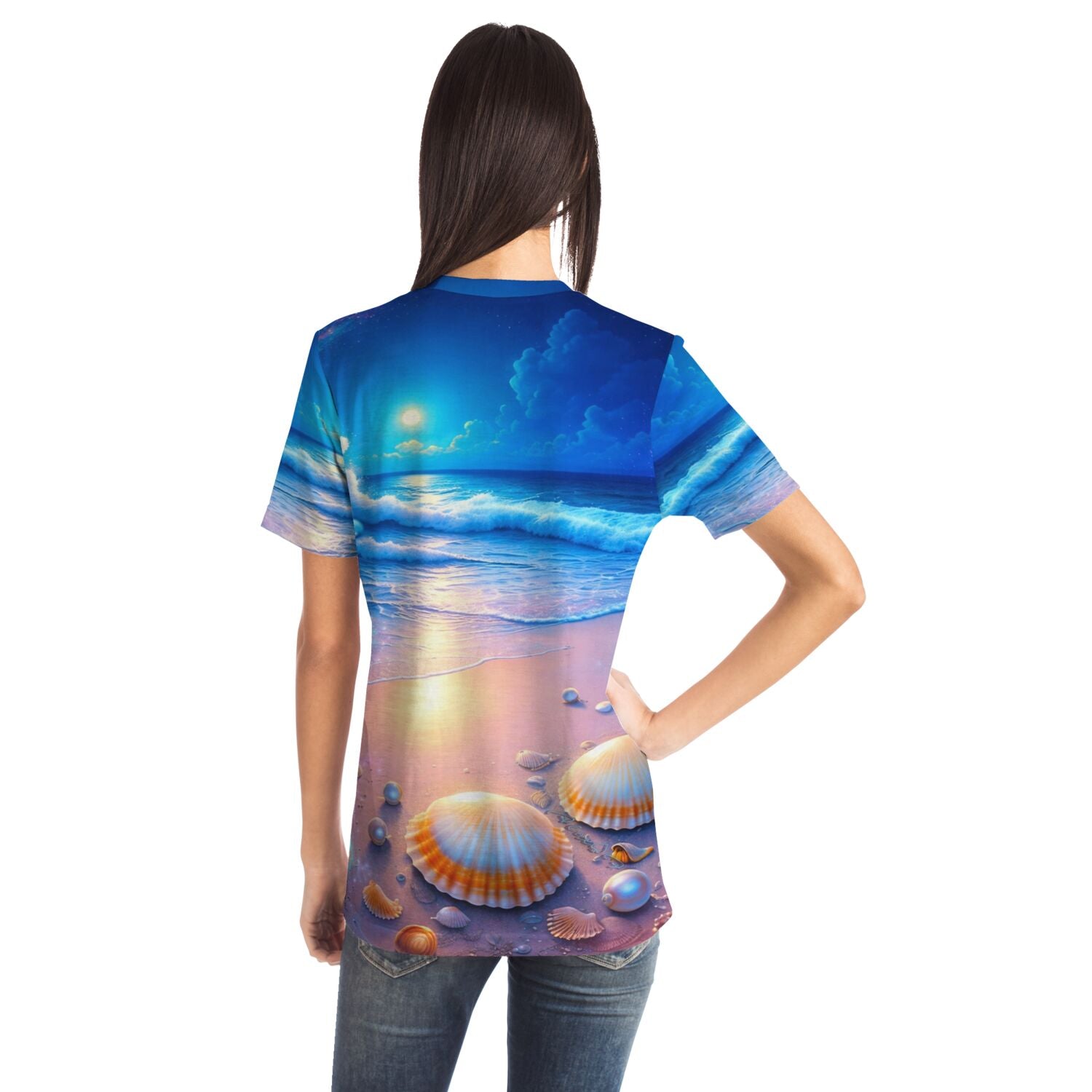Dreamer T-Shirt - Strand im Nachtglanz