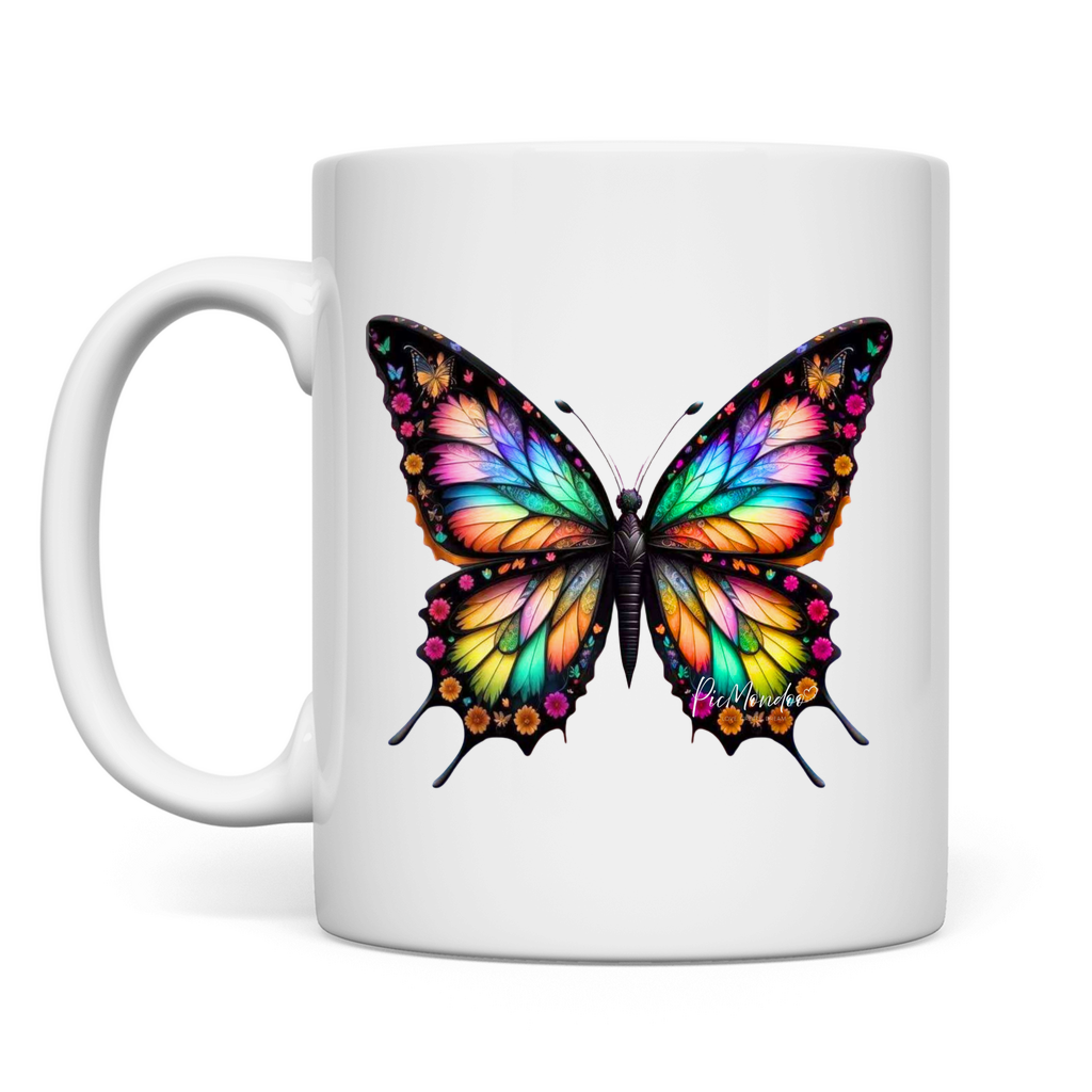 Tasse Schmetterlingsfarben