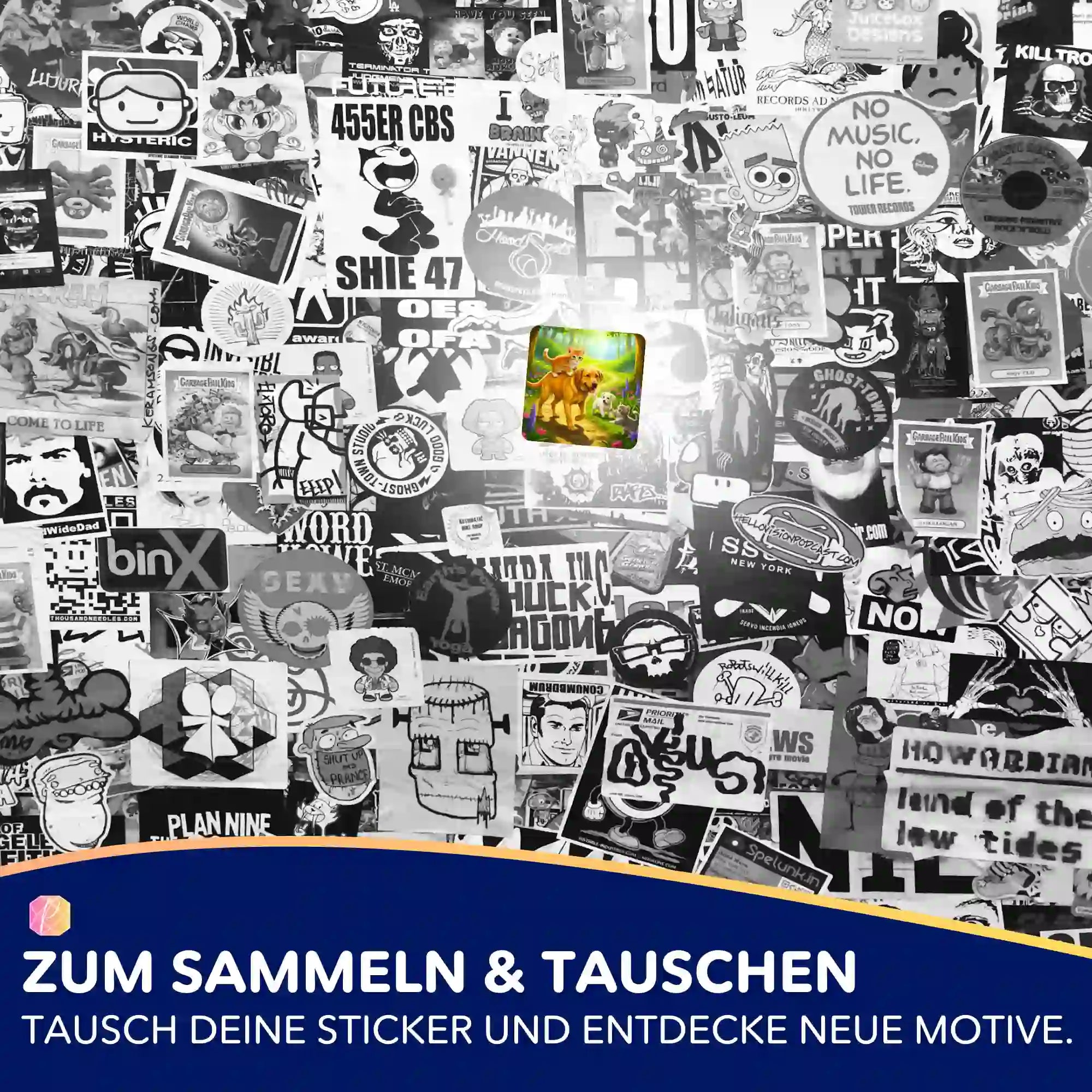 Aufkleber 5er-Set - Waldspaziergang "Limited Edition"