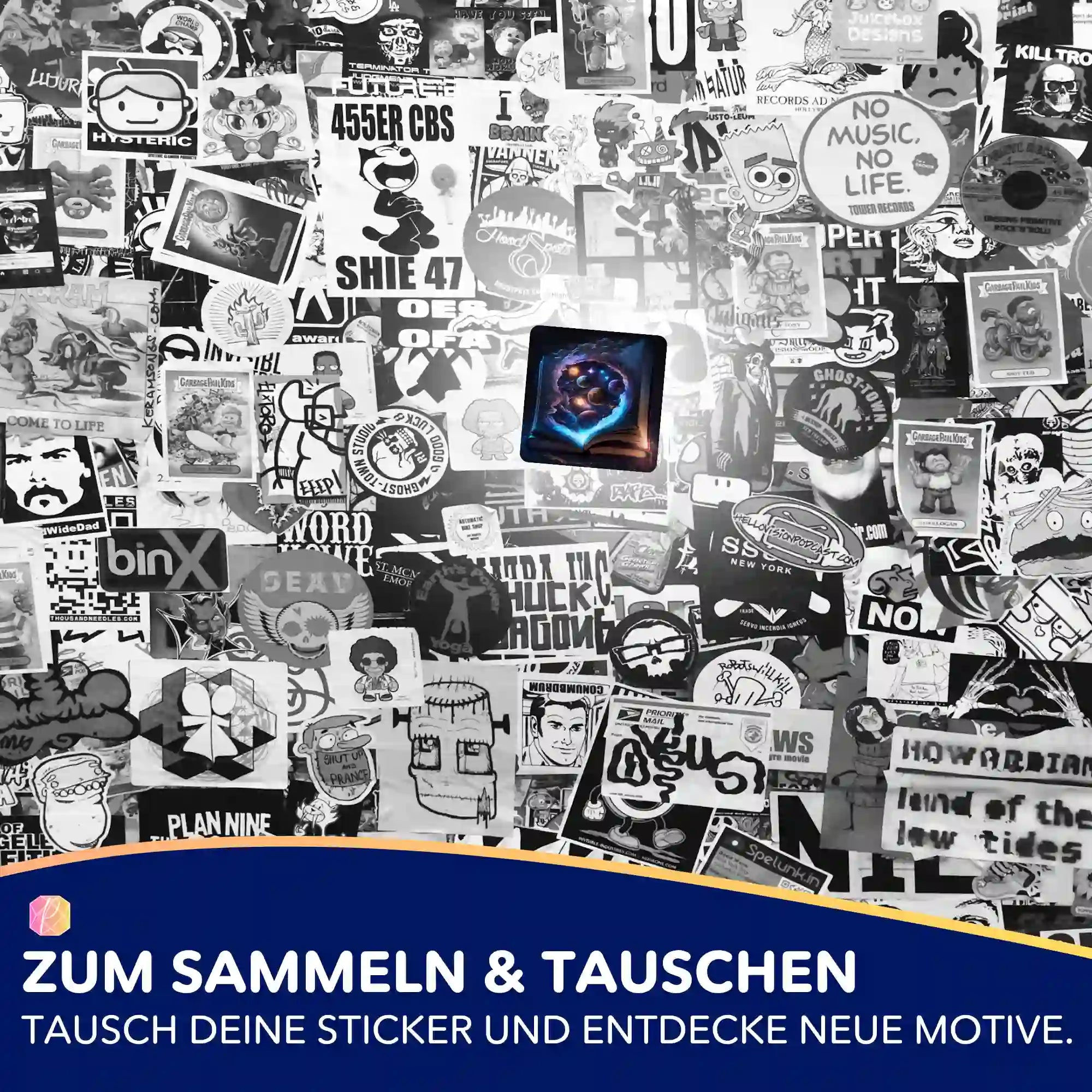 Aufkleber 5er-Set - Book of the Universe "Limited Edition"