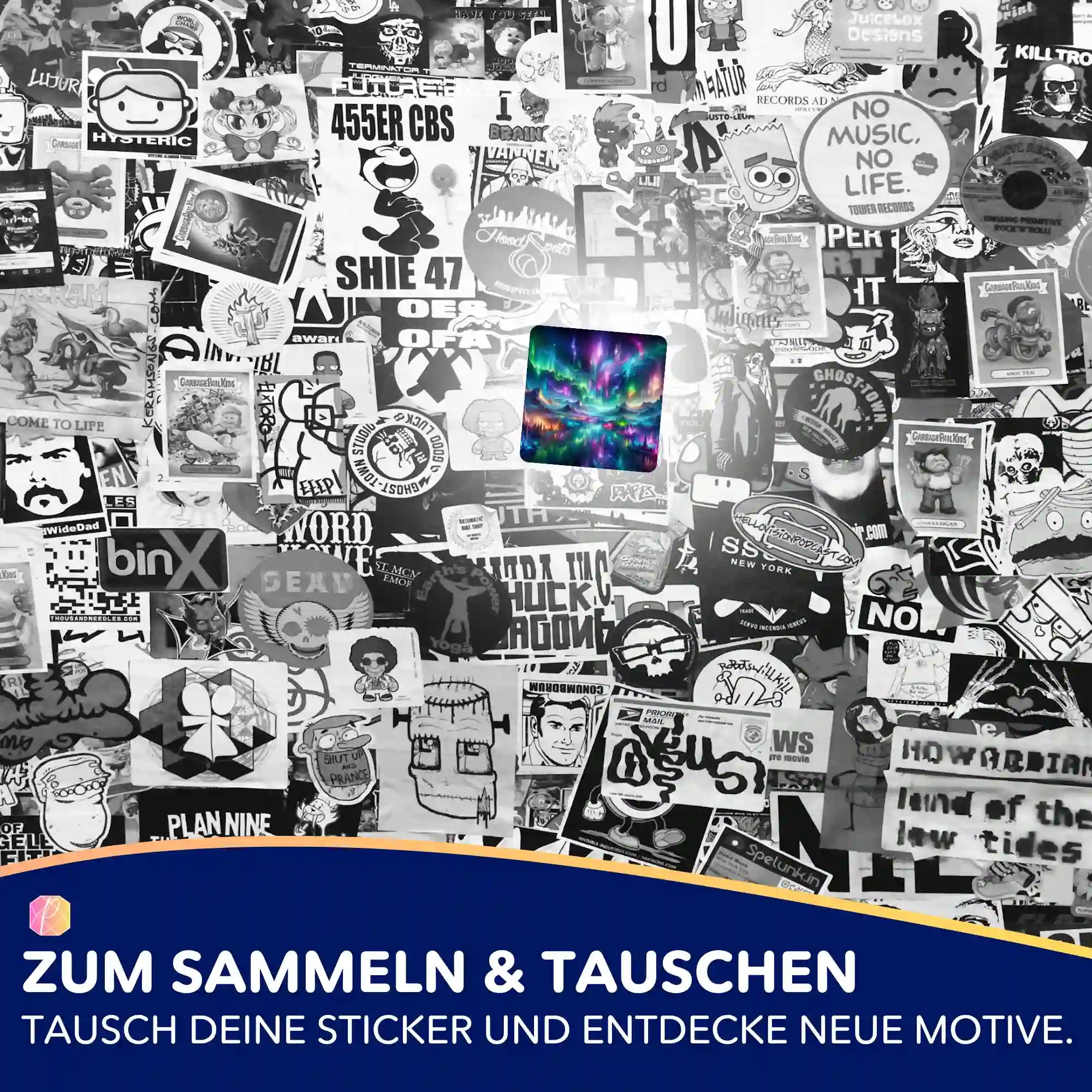 Aufkleber 5er-Set - Tanz der Mondlichter "Limited Edition"