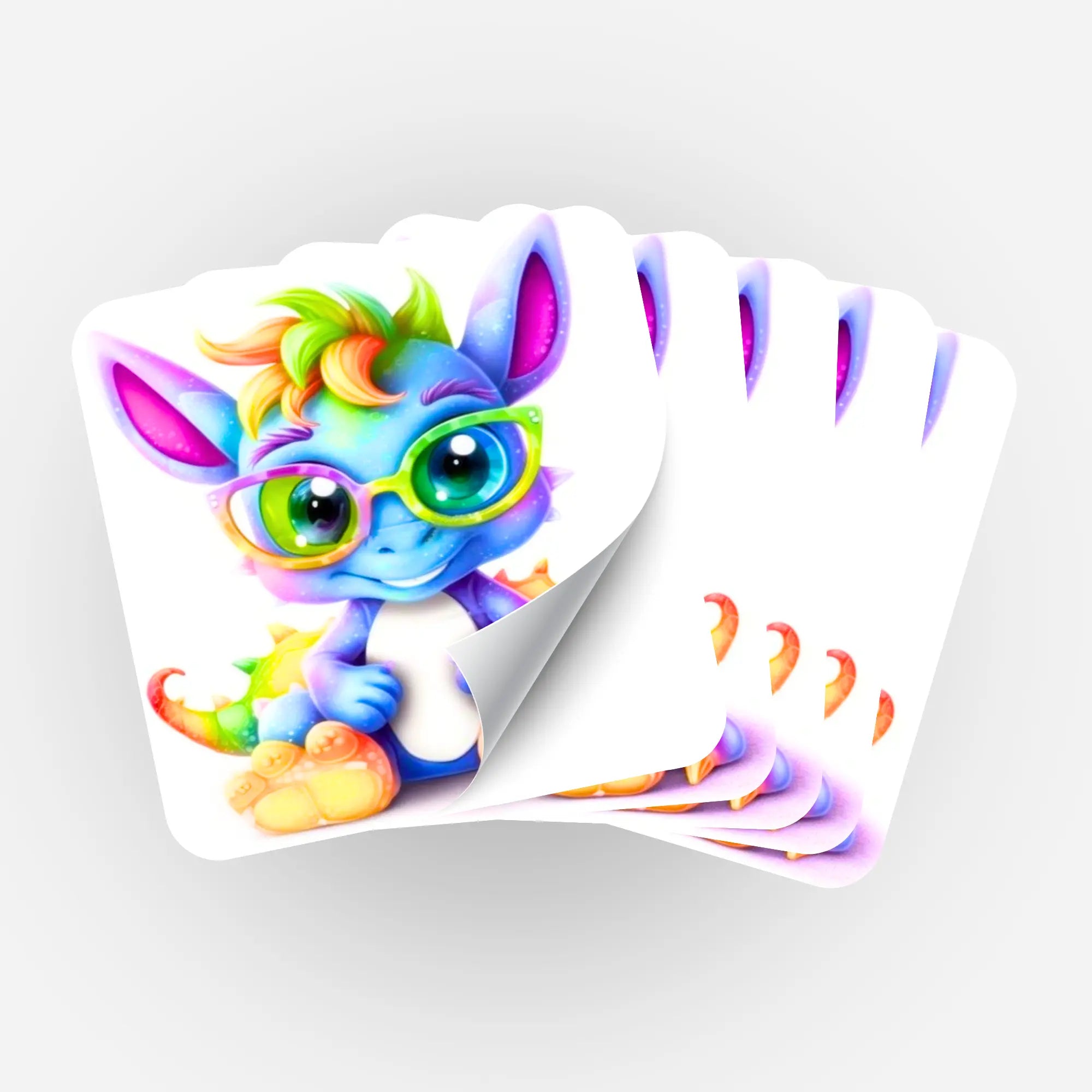 Aufkleber 5er-Set - Schlaubi Drache