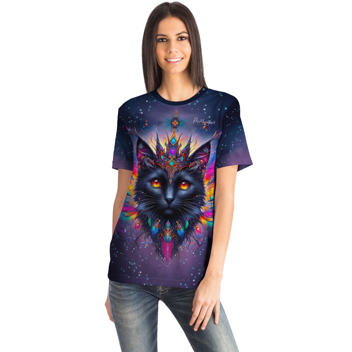 Dreamer T-Shirt - Mystic colorsplash Cat