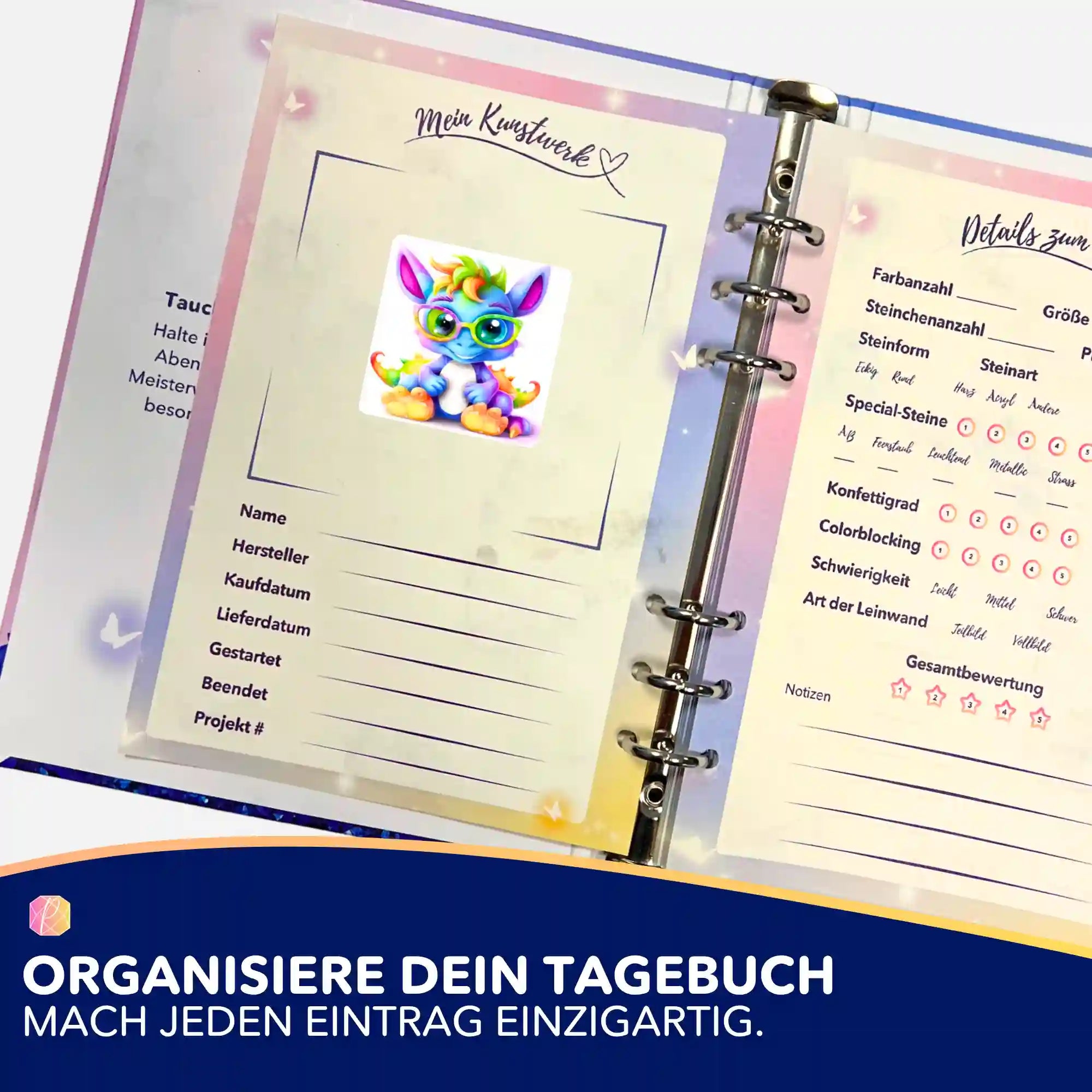 Aufkleber 5er-Set - Schlaubi Drache