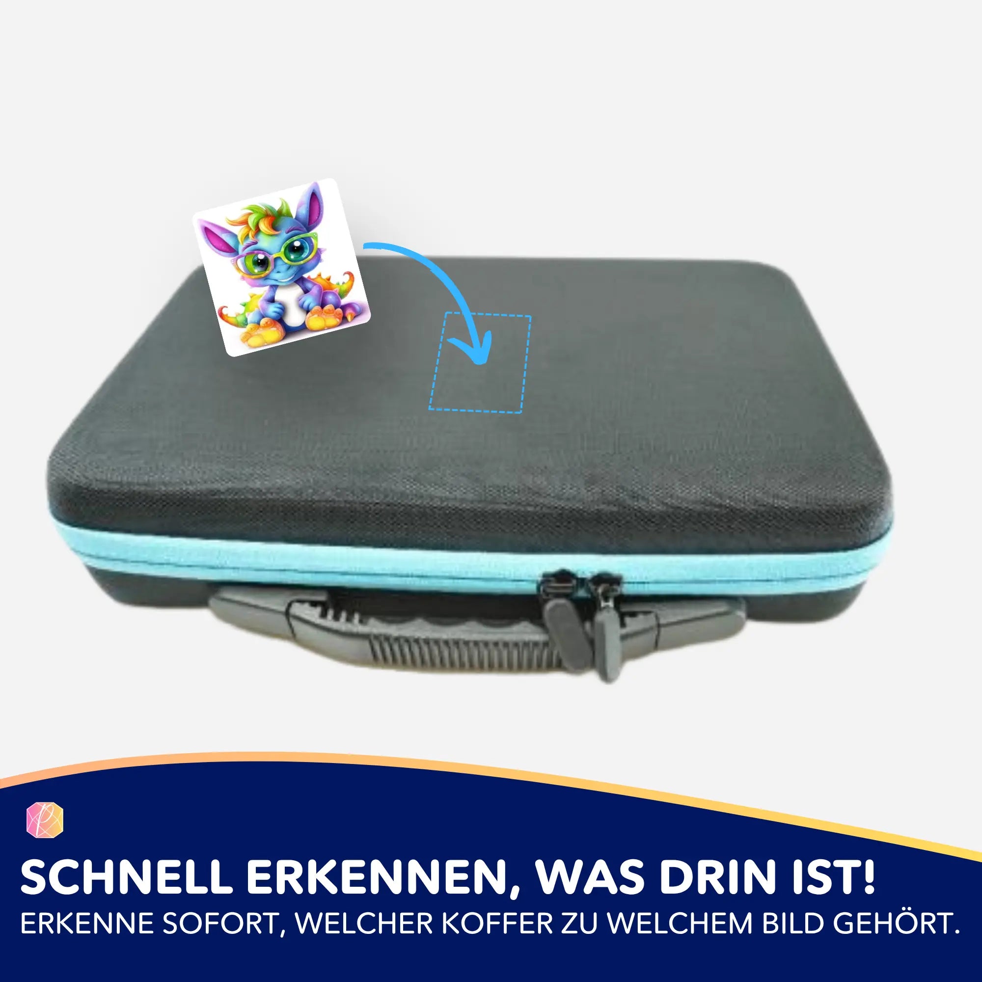 Aufkleber 5er-Set - Schlaubi Drache