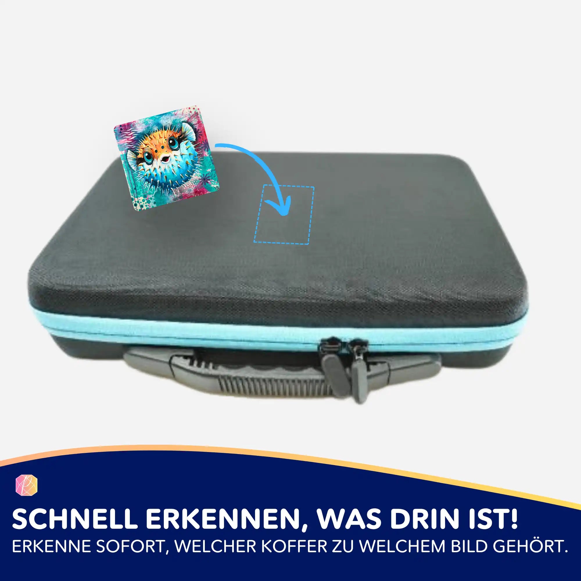 5er-Set Aufkleber zur Organisation von Diamond Painting Zubehör und Aufbewahrungskoffern für deine Motive.