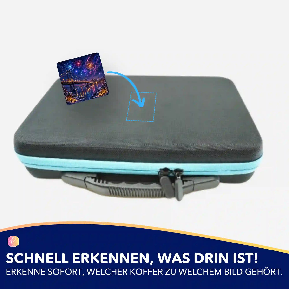 Picmondoo Sticker-Set zur Organisation von Diamond Painting Koffern und Zubehör für das perfekte Diamond Painting Hobby.