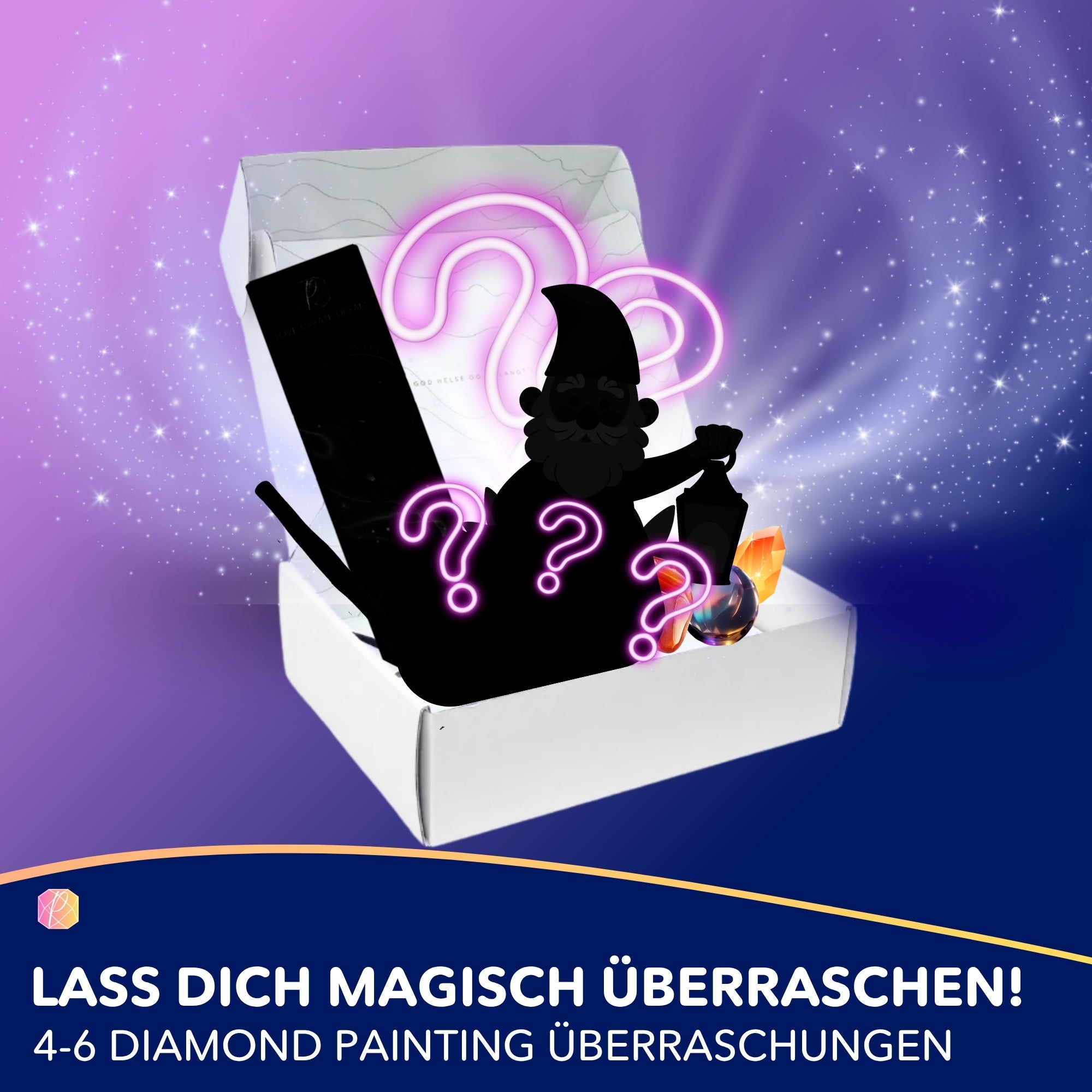 Diamond Painting Mystery-Box "Zwerge" (#1)