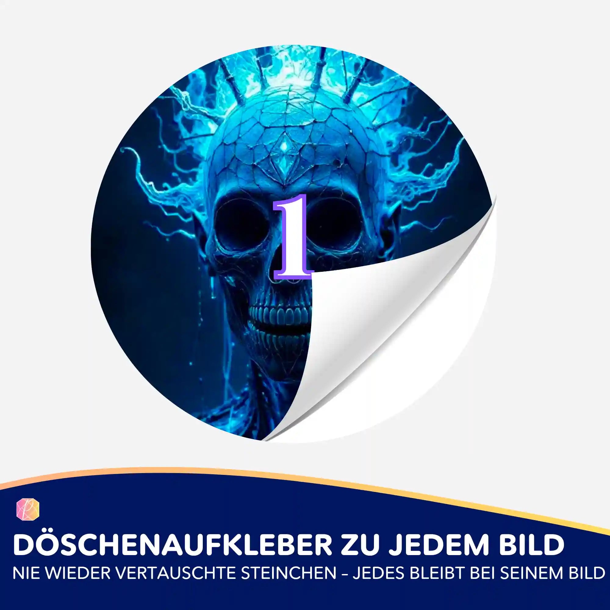 Döschenaufkleber - Skull
