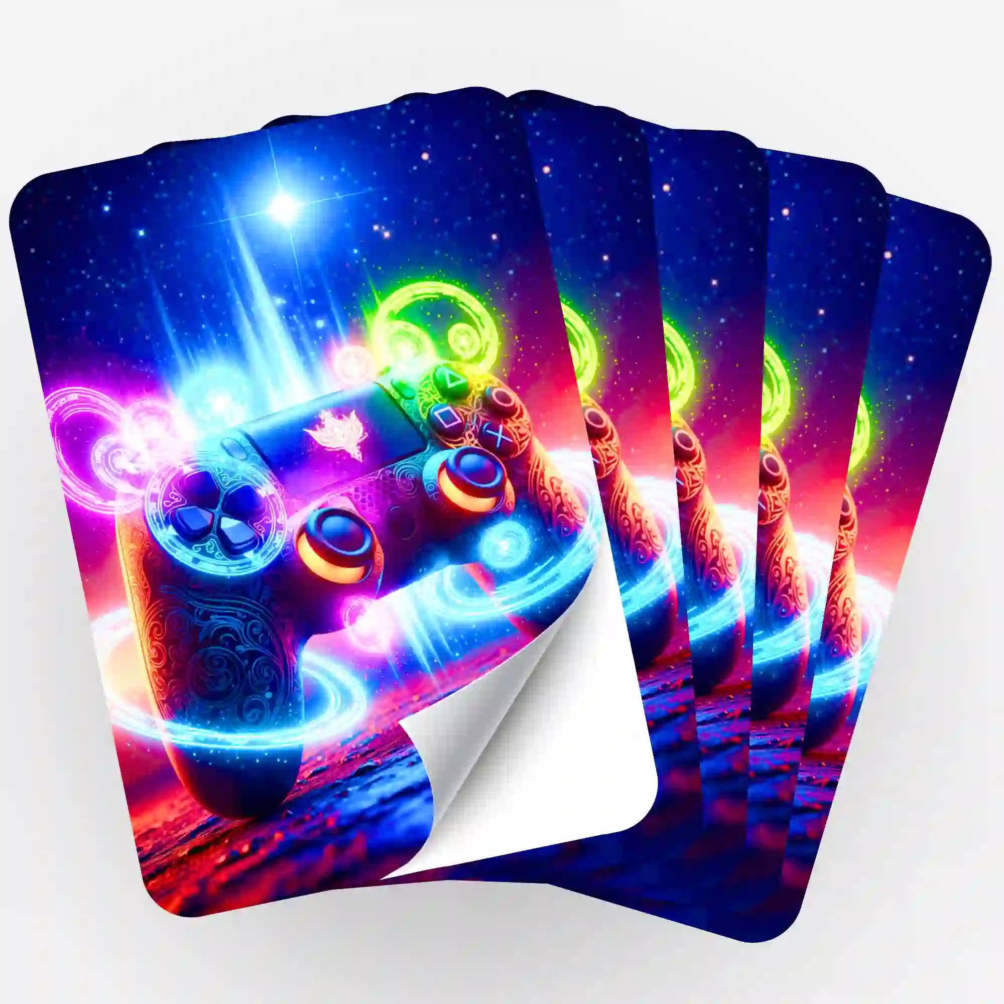 Aufkleber 5er-Set - Gamer Universum