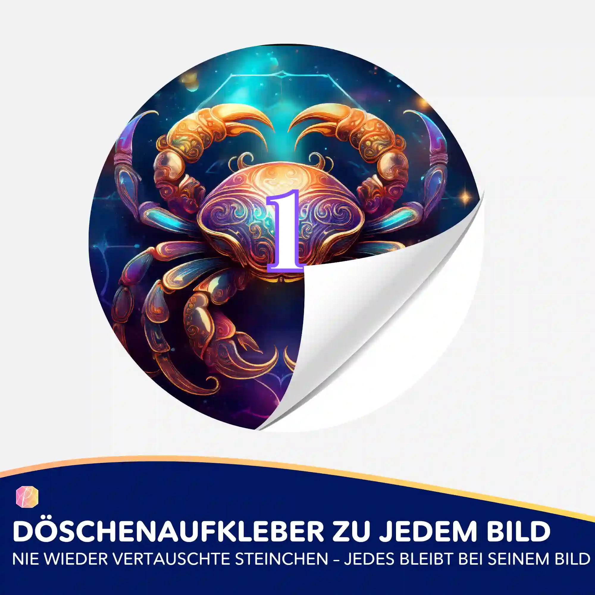 Döschenaufkleber - Sternzeichen Krebs "Limited Edition"