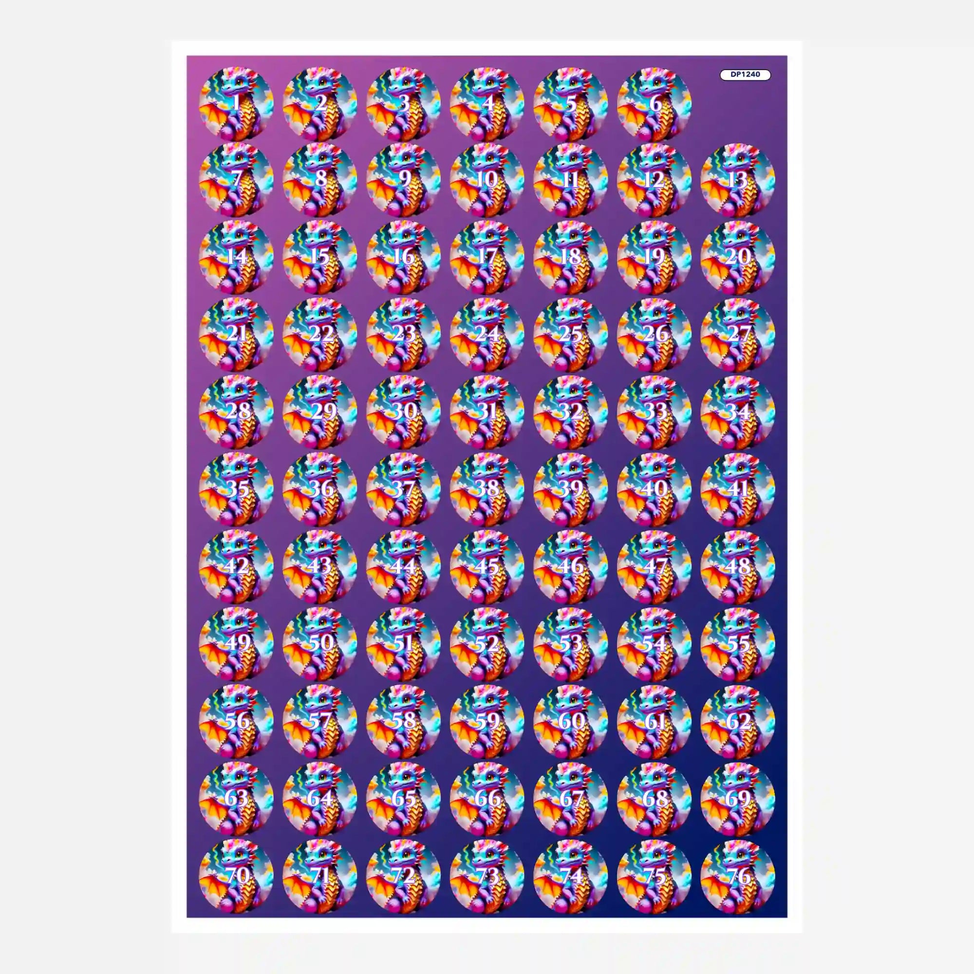 Döschenaufkleber - Baby Dragon