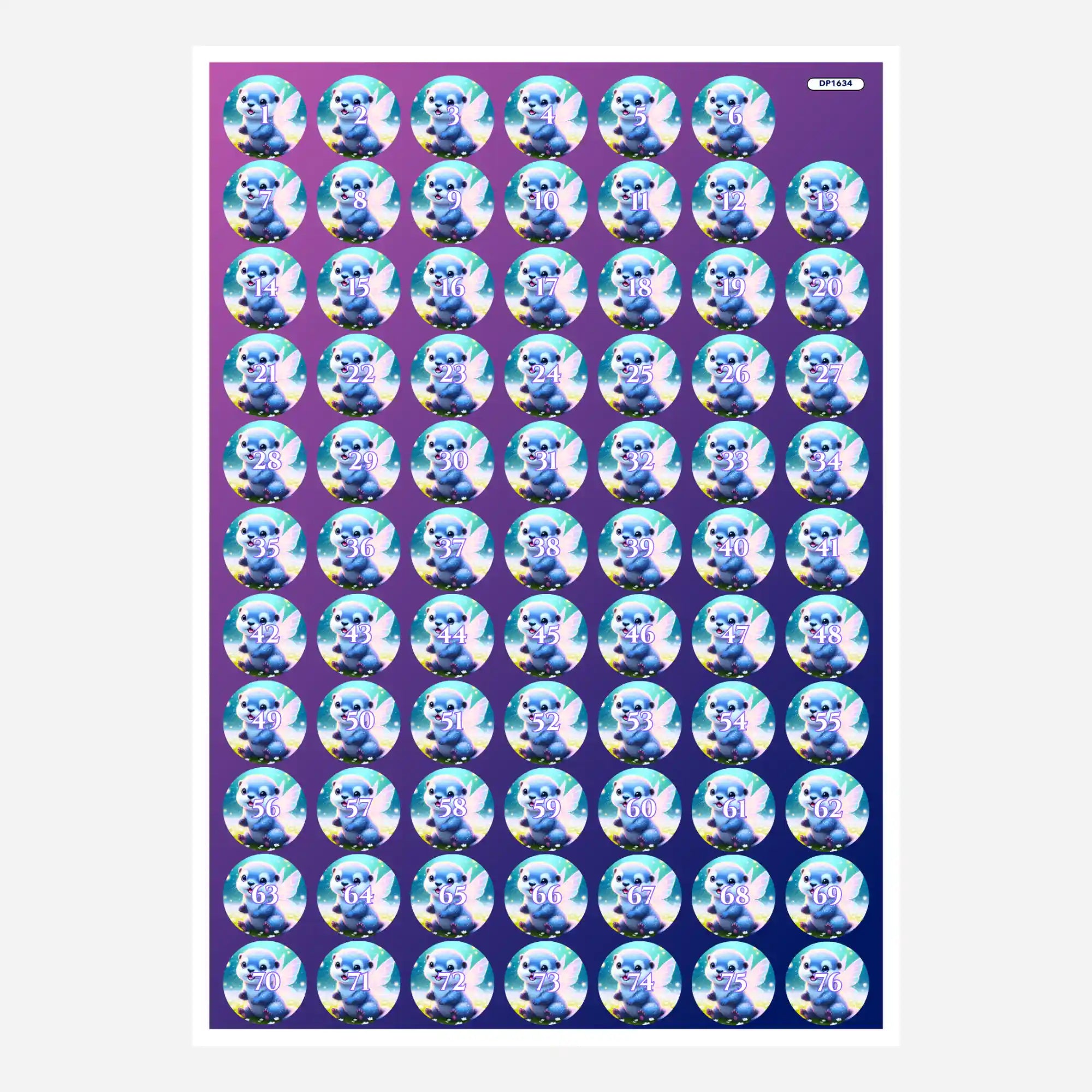 Döschenaufkleber - Der kleine Feenotter Mira