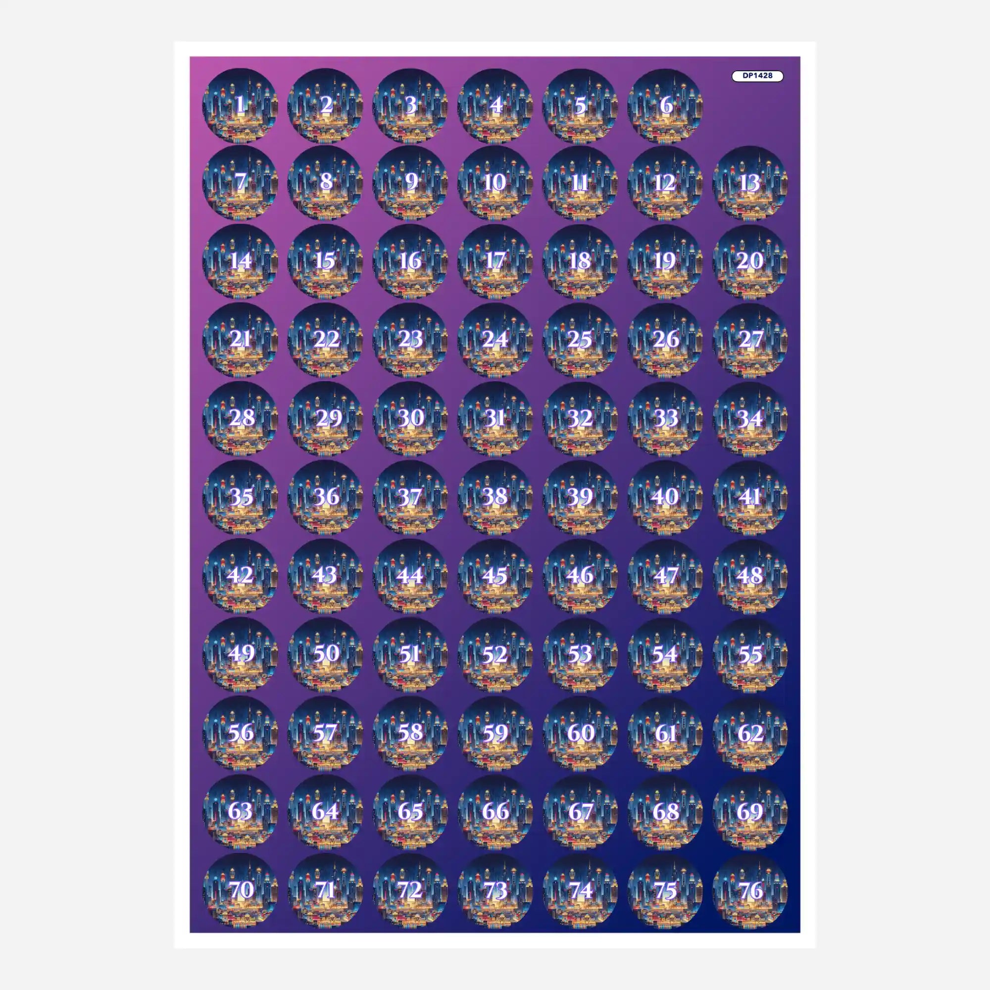 Döschenaufkleber - Stadt der Lichter "Limited Edition"