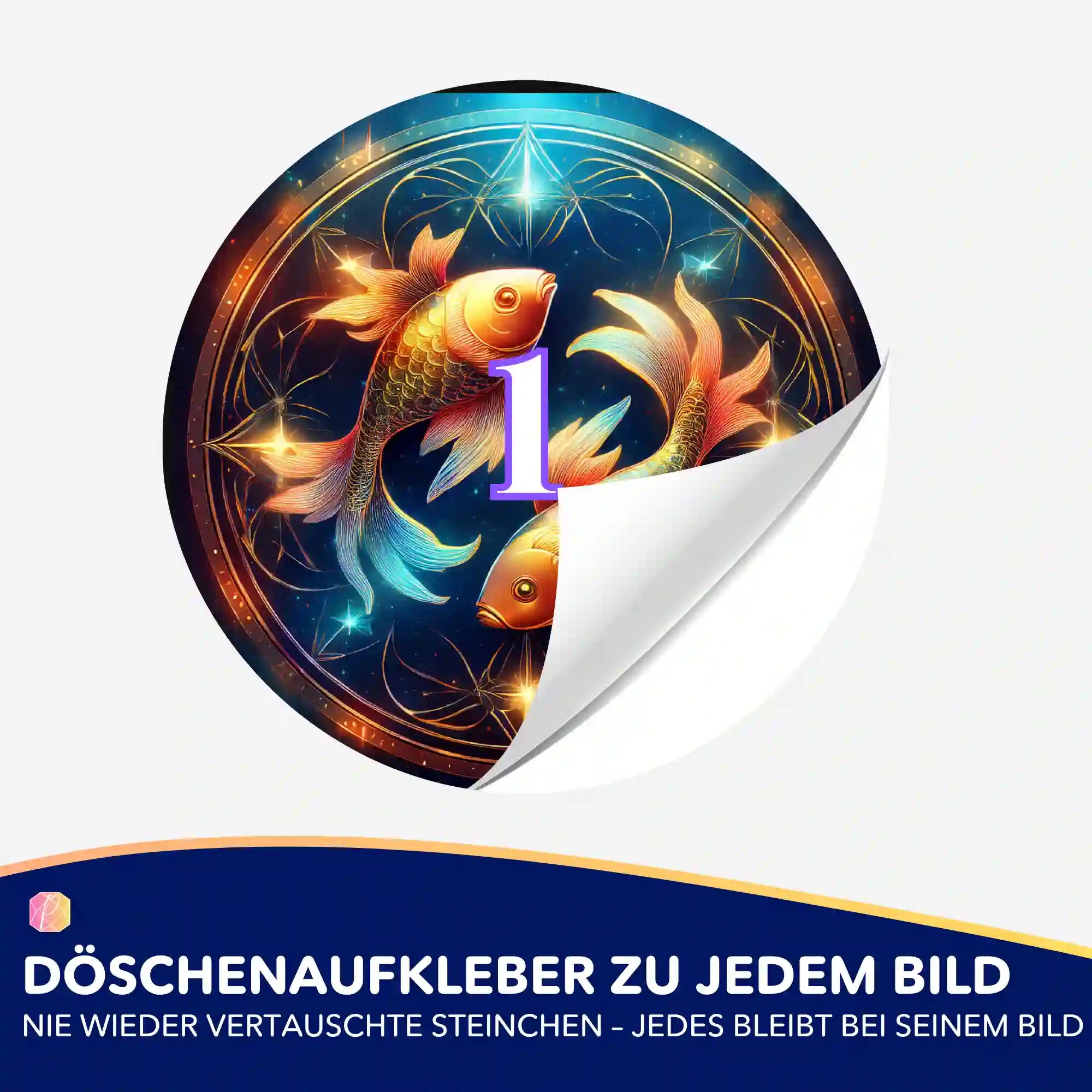 Döschenaufkleber - Sternzeichen Fisch "Limited Edition"