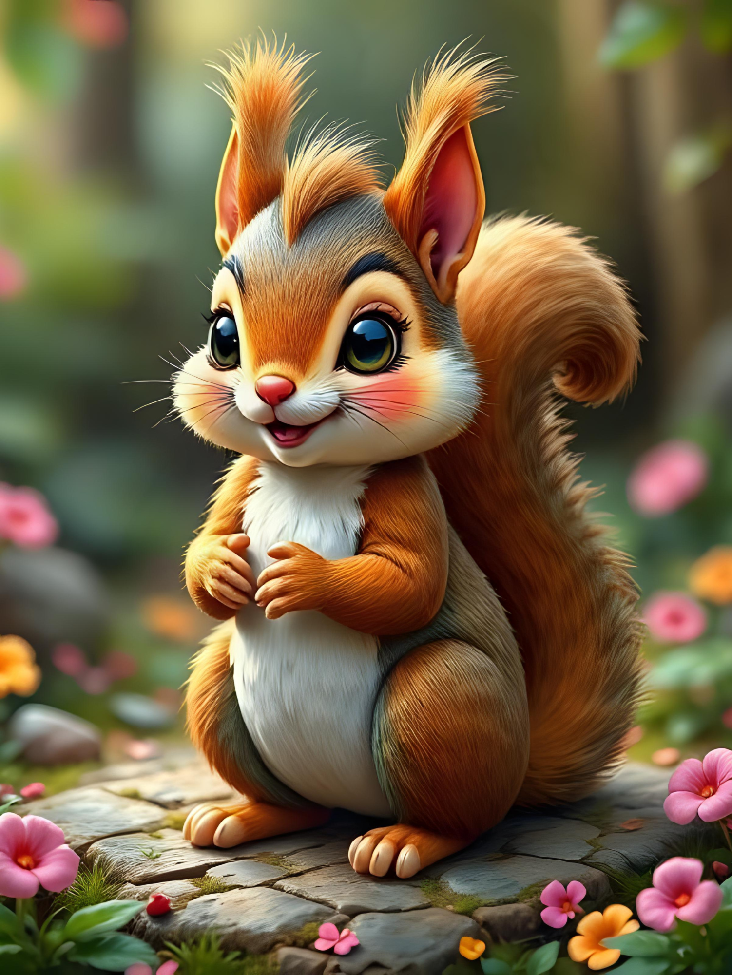 Diamond Painting Mini - Elvis Eichhörnchen