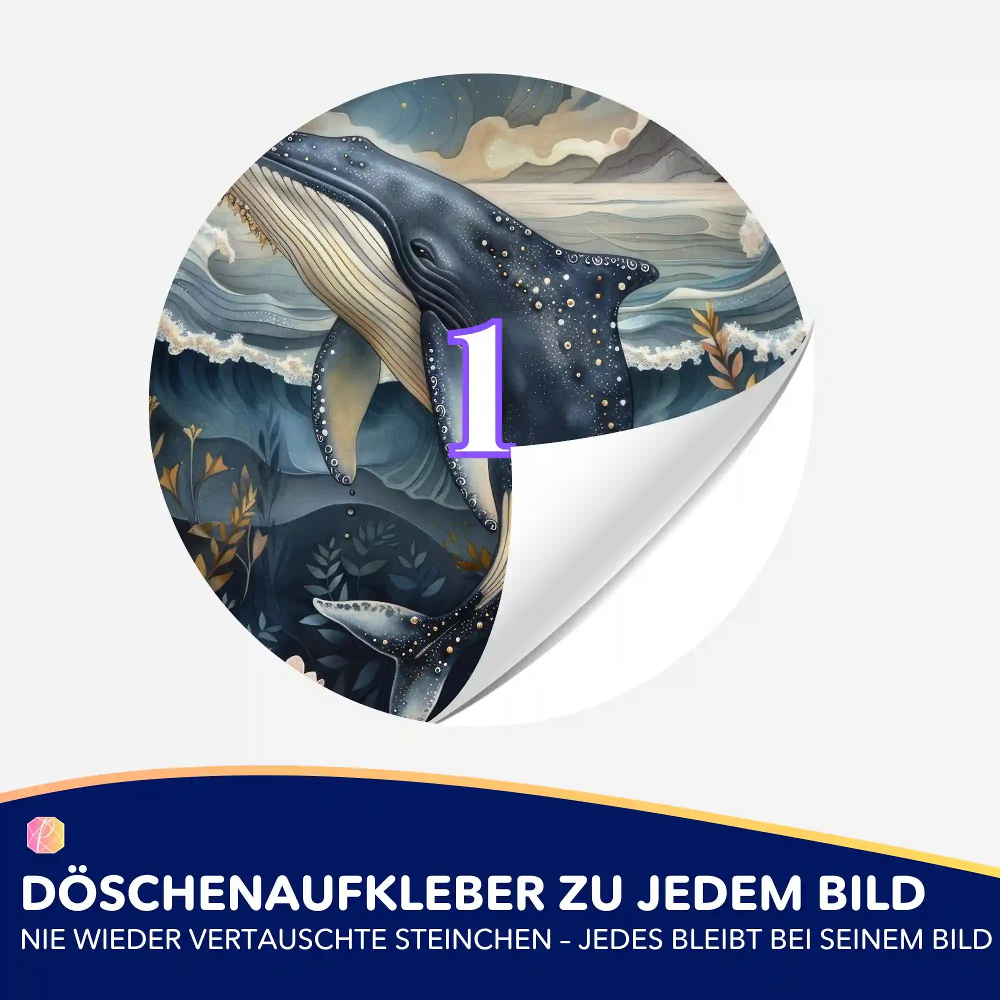 Döschenaufkleber - Susen Pfifferling - Meeresträume