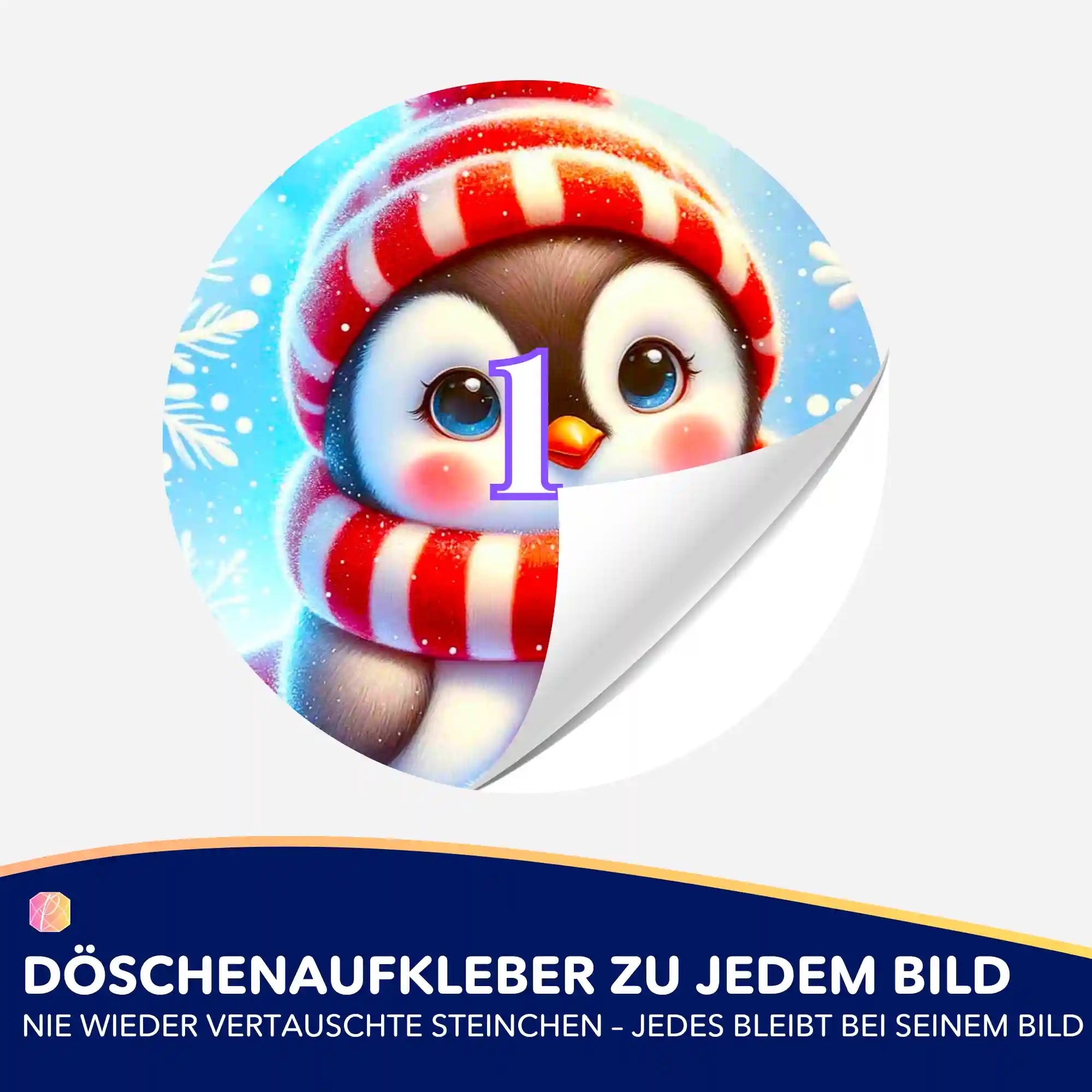 Döschenaufkleber - Kleiner Pinguin Pixie
