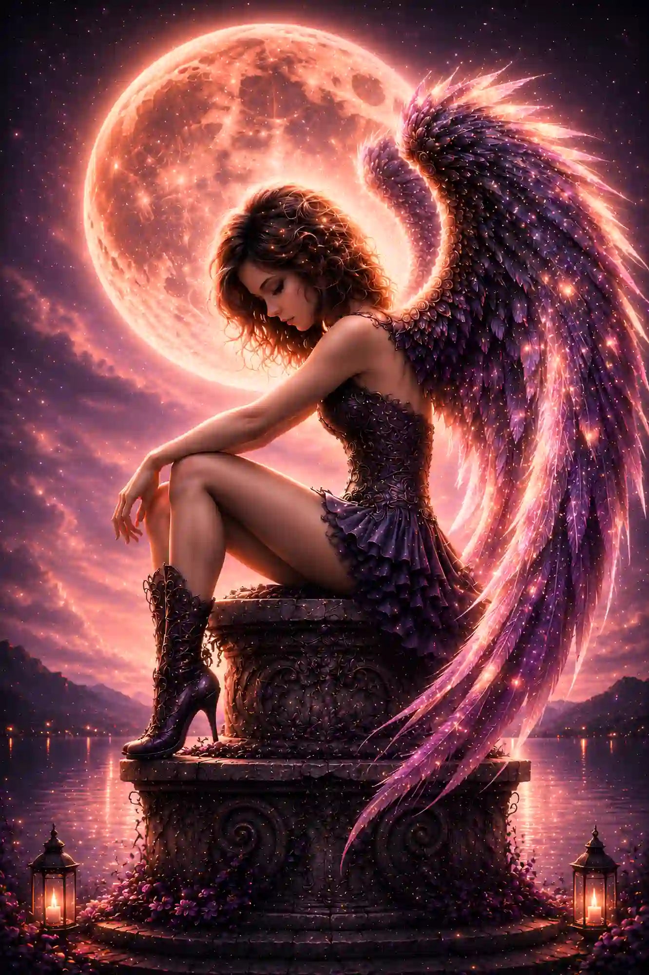 Diamond Painting 7 Tage Special - Aurelia Nachtflügel