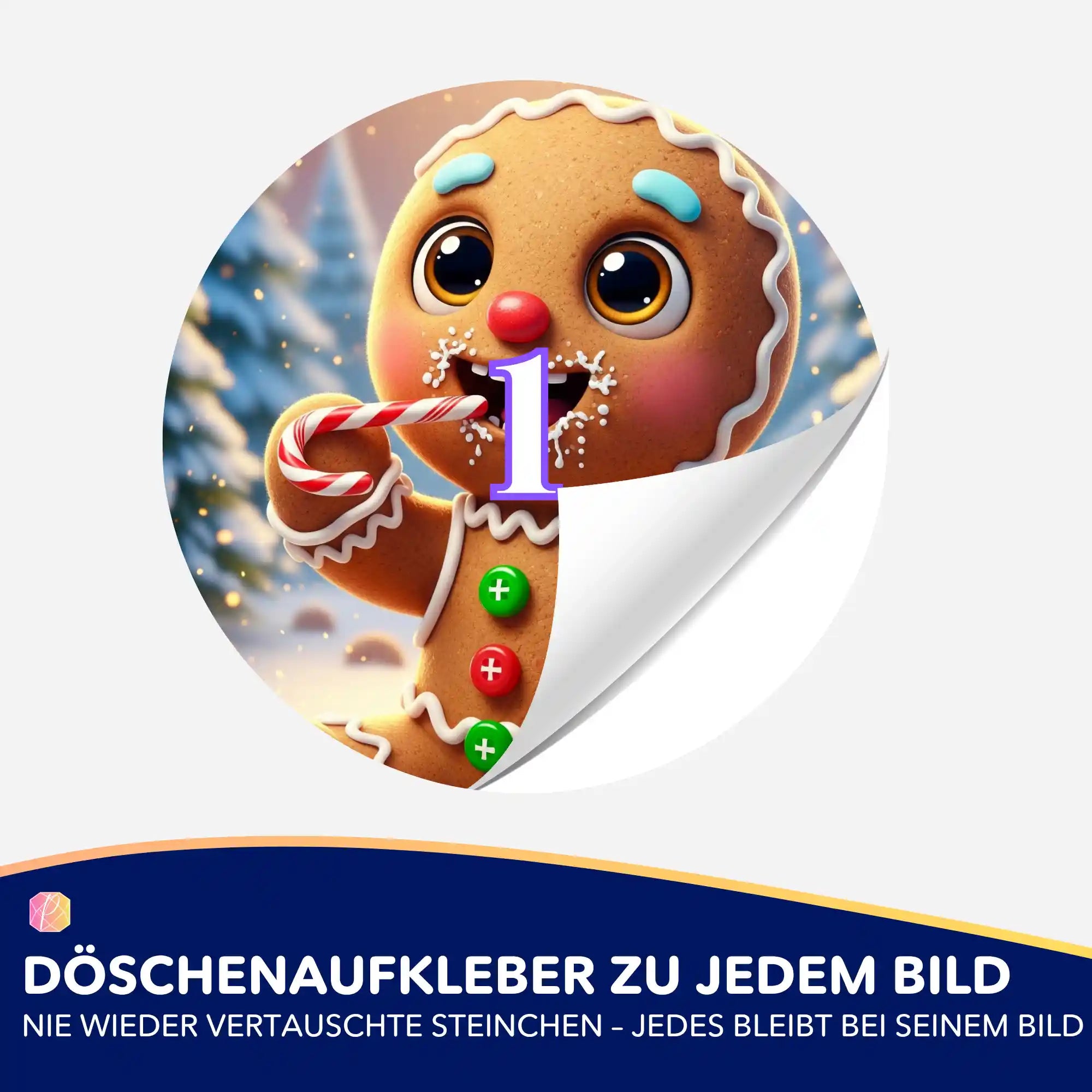 Döschenaufkleber - Lebkuchenmann "Limited Edition"