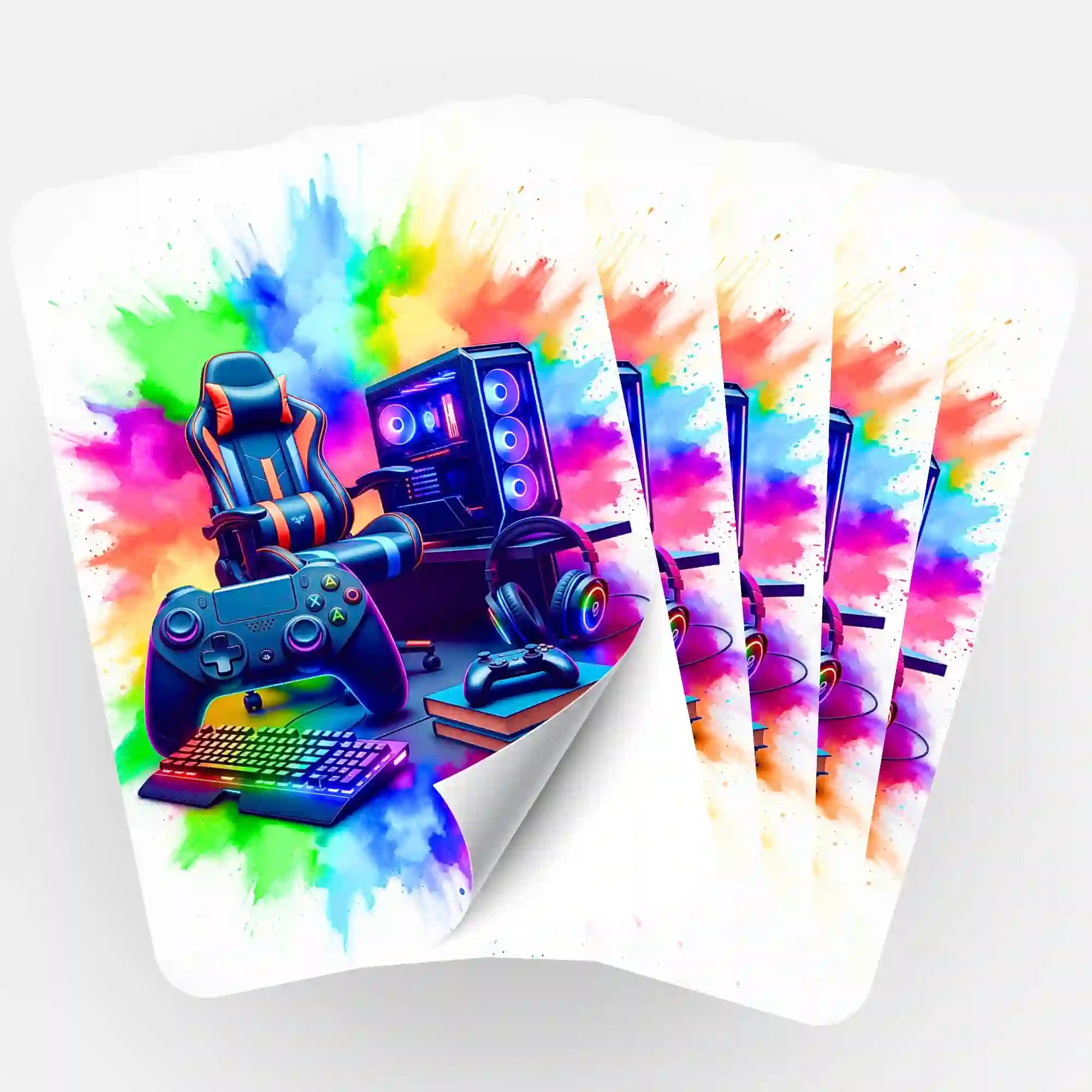 Aufkleber 5er-Set - Gaming Zone