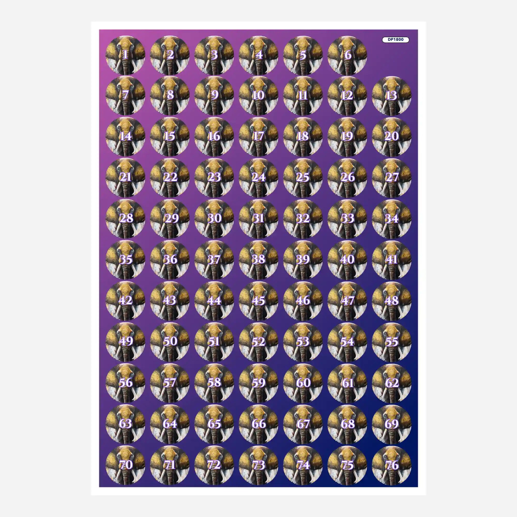 Döschenaufkleber für Diamond Painting Zubehör mit Zahlen-Etiketten zur einfachen Sortierung der Steinfarben