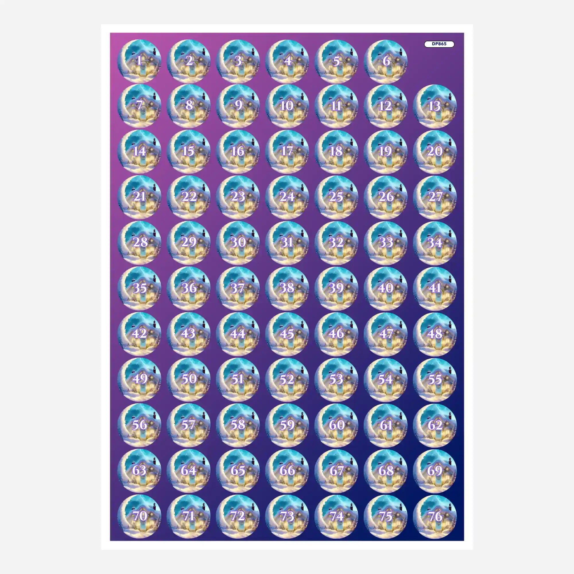 Döschenaufkleber - Moon and Snow