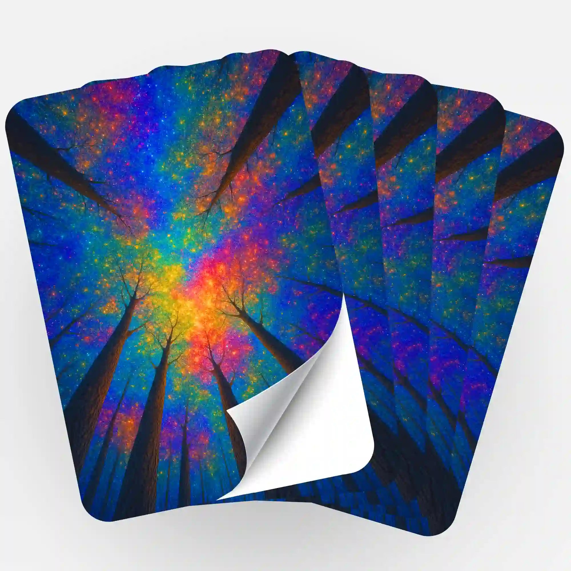 Aufkleber 5er-Set - Jennifer Special - Regenbogenwald