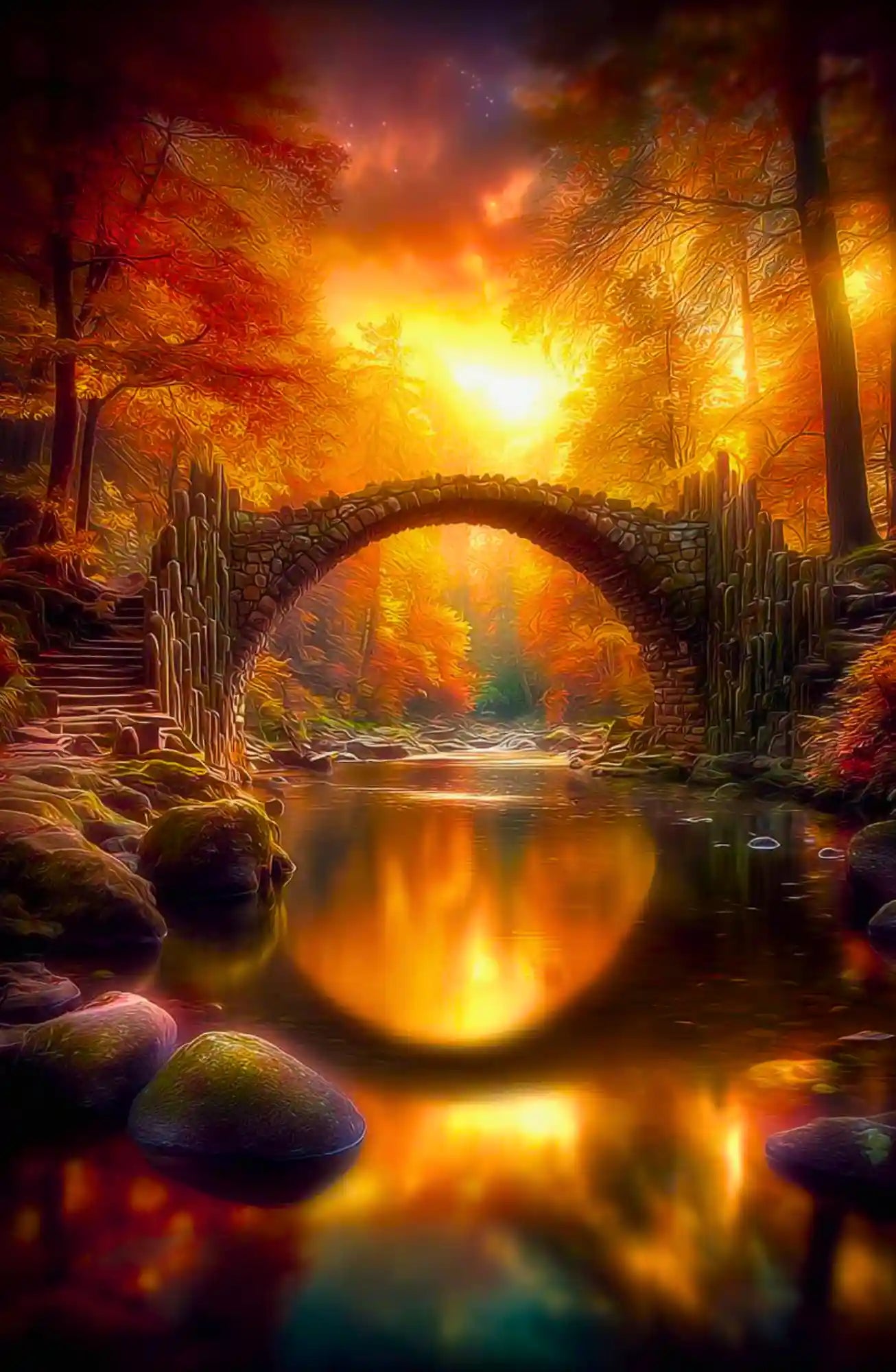 Diamond Painting - Brücke der ewigen Stunde "Limited Edition"