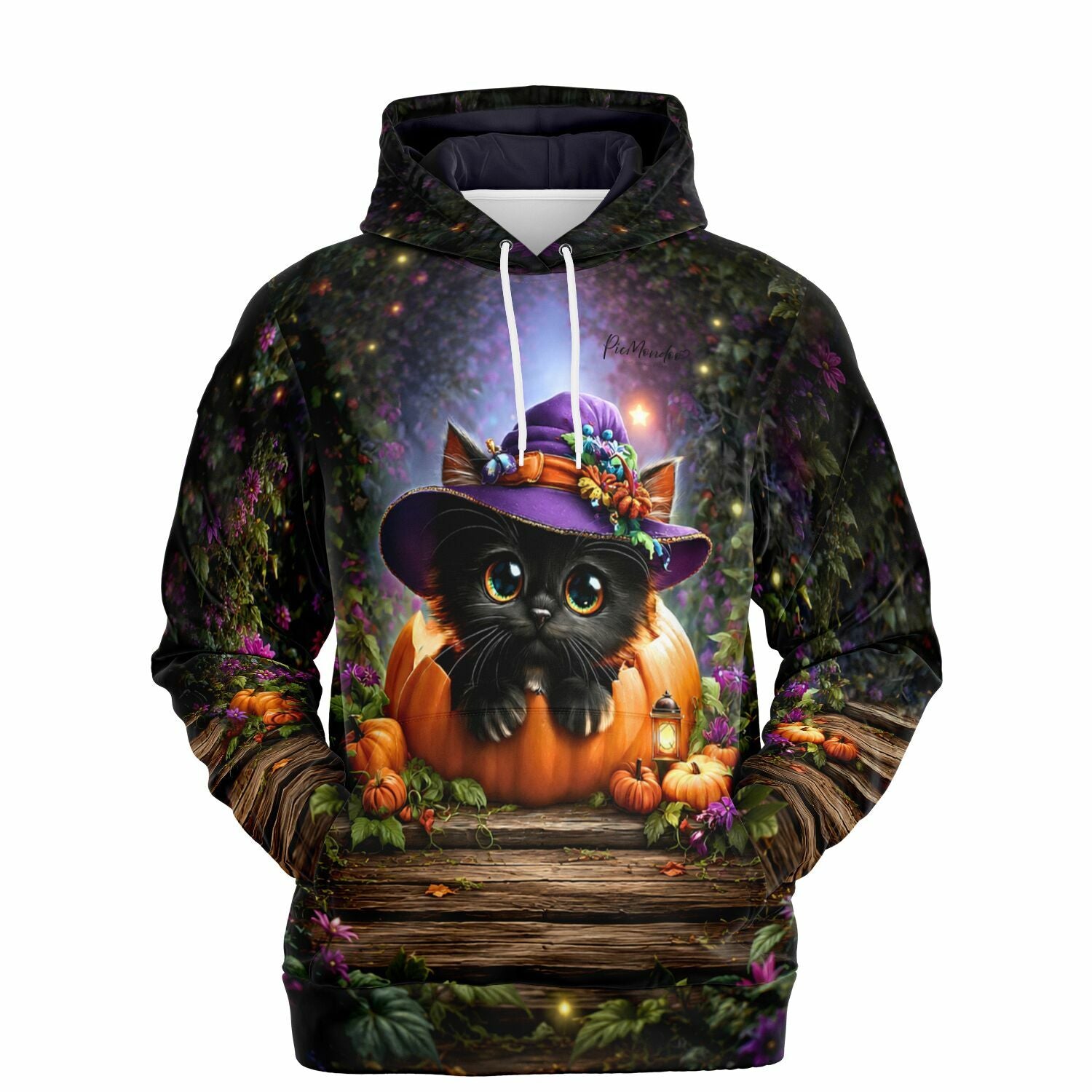 Dreamer Hoodie Herbstpfötchen mit süßer Katze im Kürbis, passend zu Diamond Painting und Malen nach Zahlen Motiven