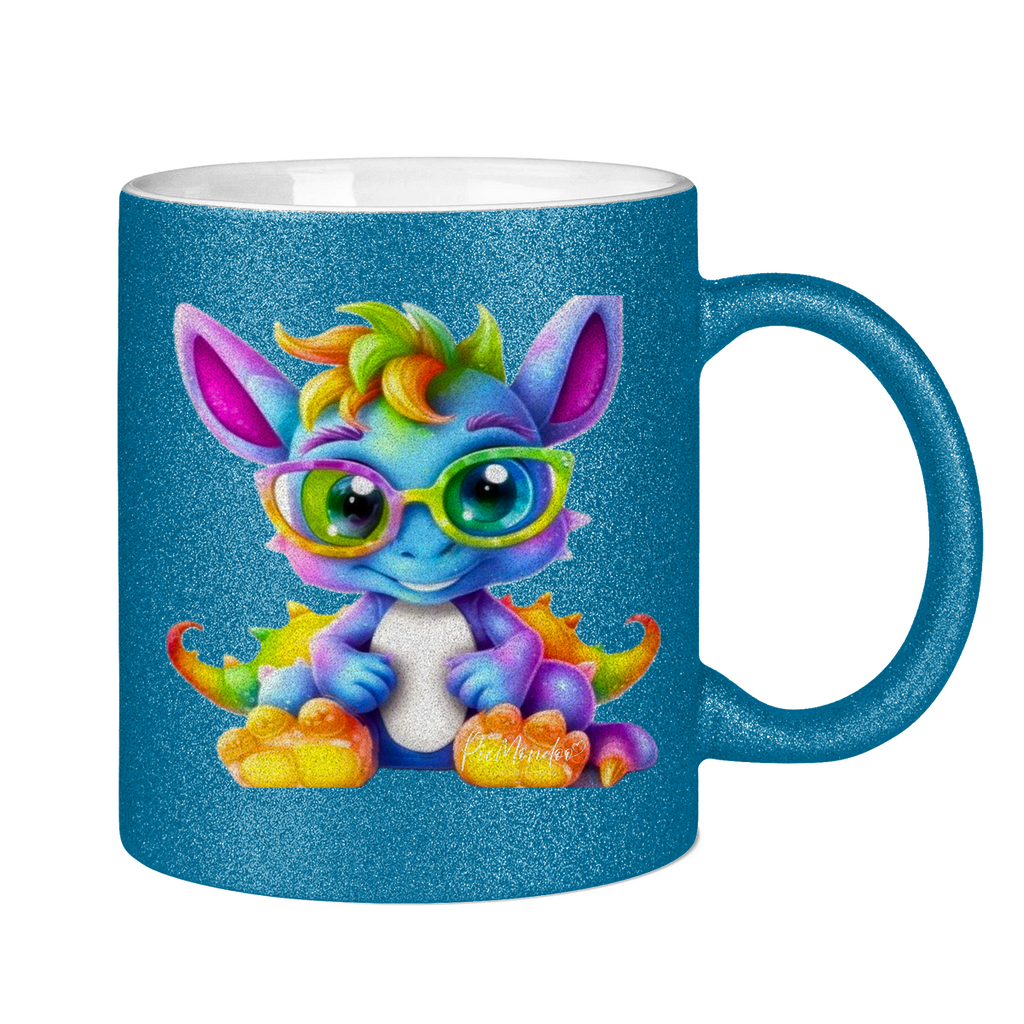 Glitzertasse Schlaubi Drache