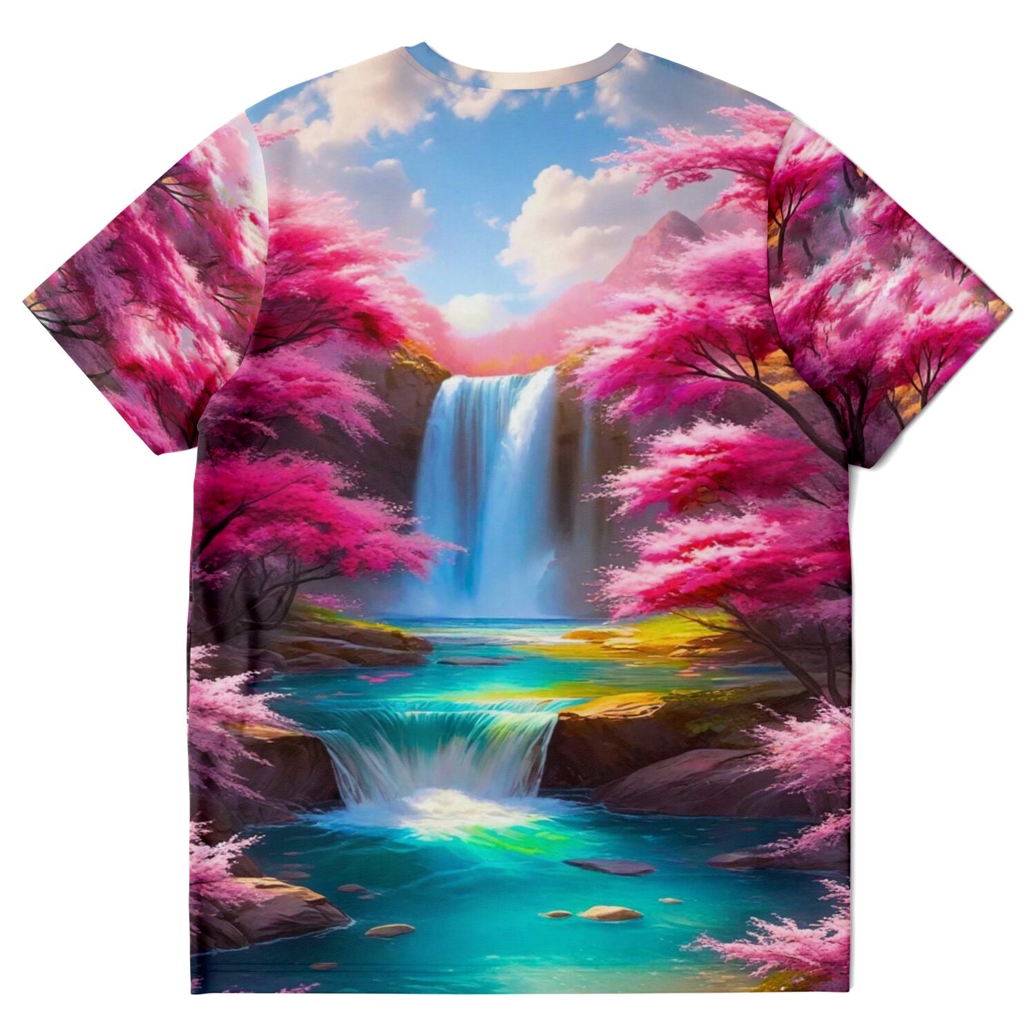 Dreamer T-Shirt - Kirschblüten am Wasserfally