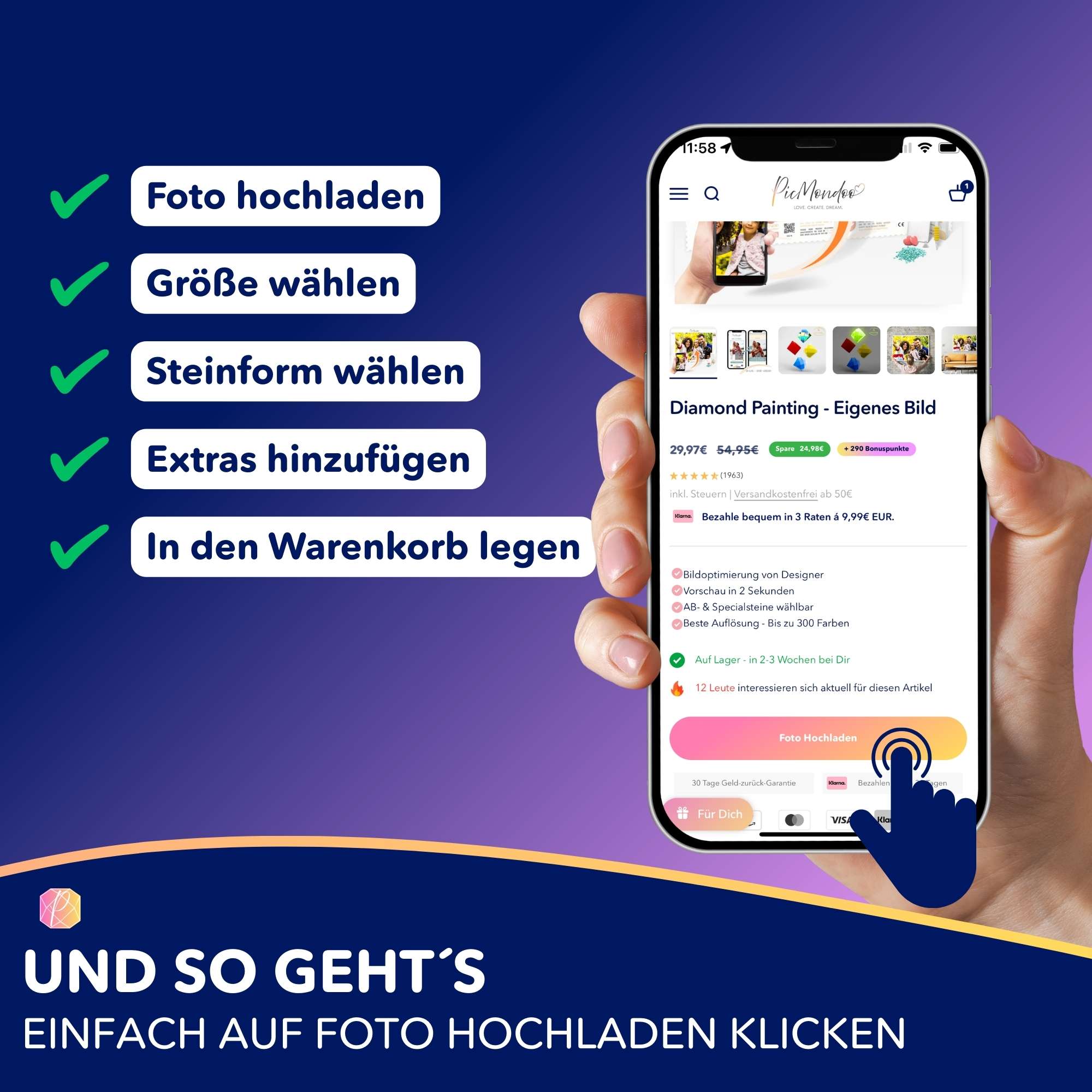 diamond painting eigenes bild von picmondoo.de aus deutschland