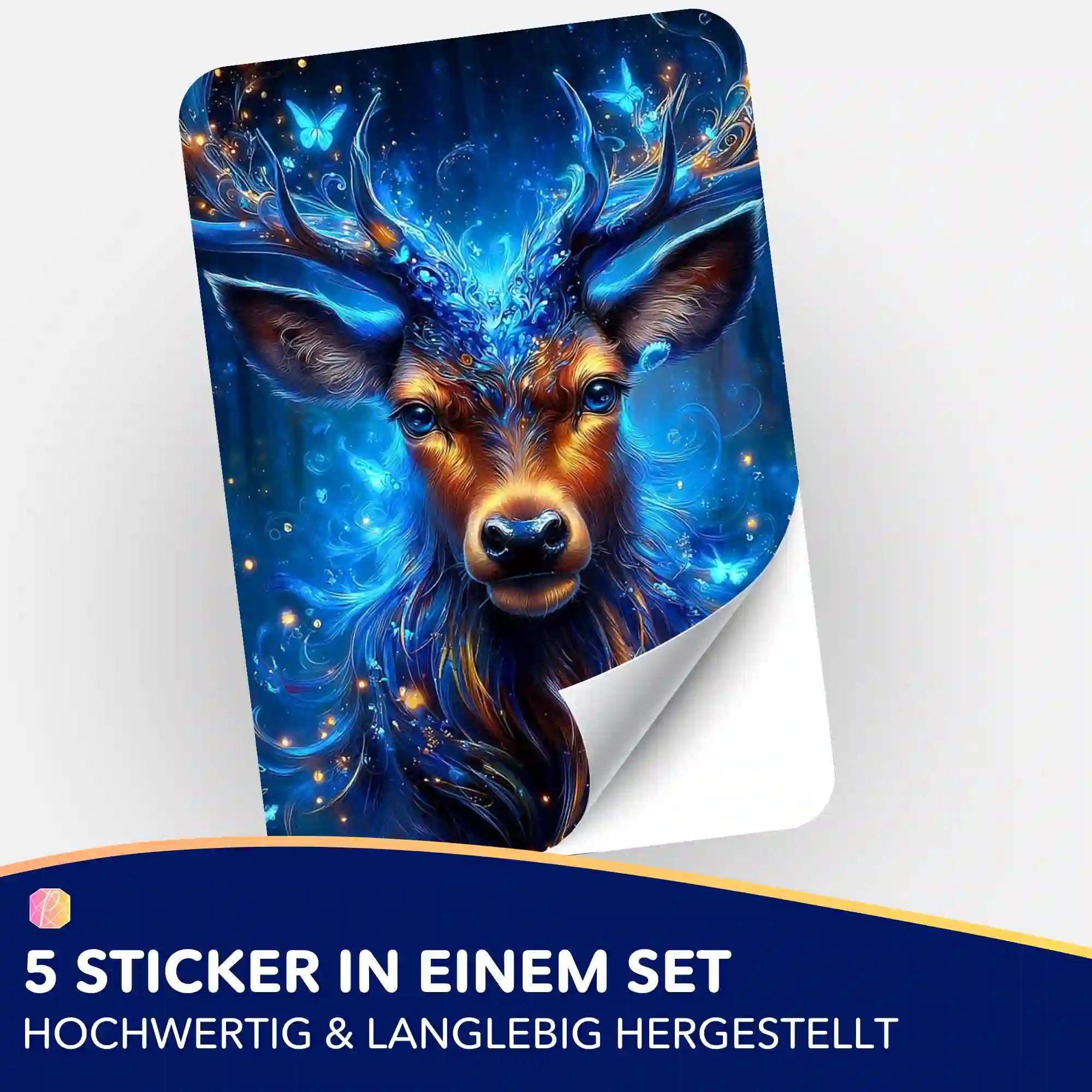 Aufkleber 5er-Set - Wächter des Waldes