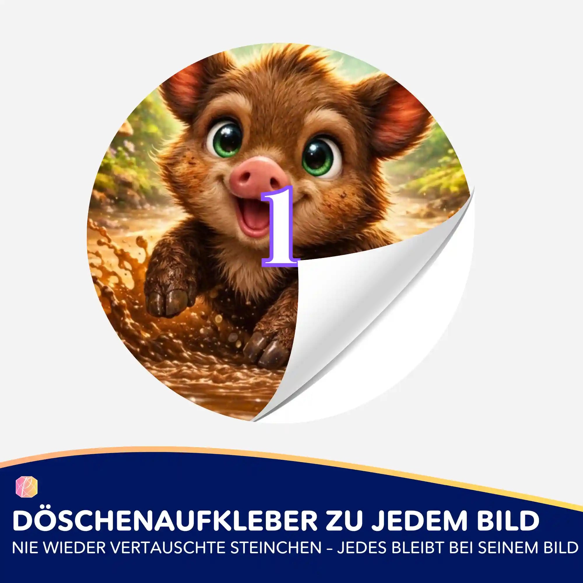 Döschenaufkleber - Pfützenglück