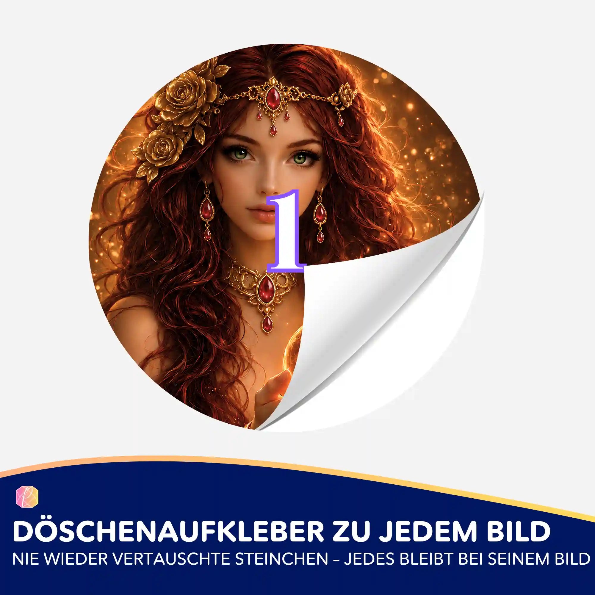 Döschenaufkleber - Göttin der Sonne