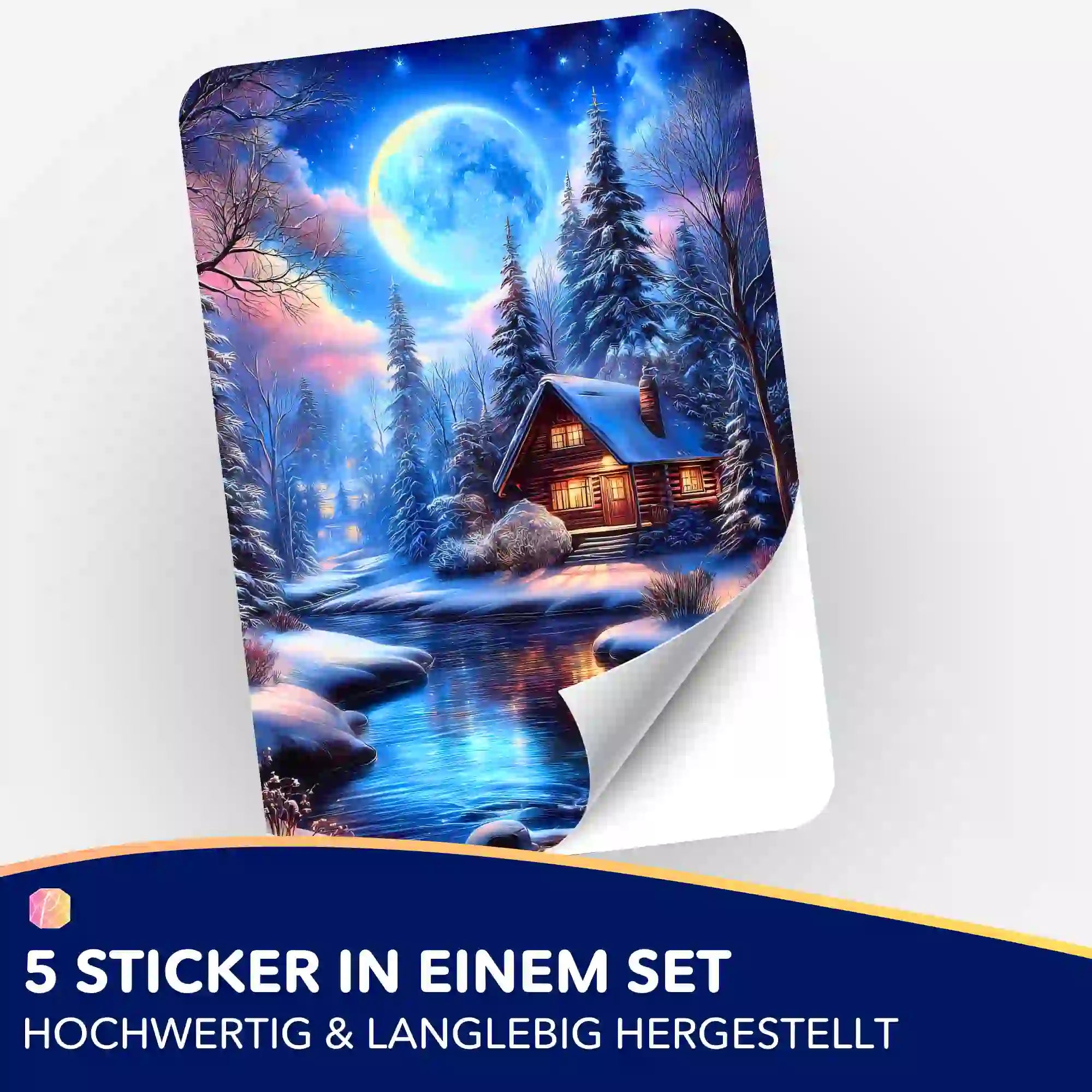 Aufkleber 5er-Set - Zuflucht im Silberlicht "Limited Edition"