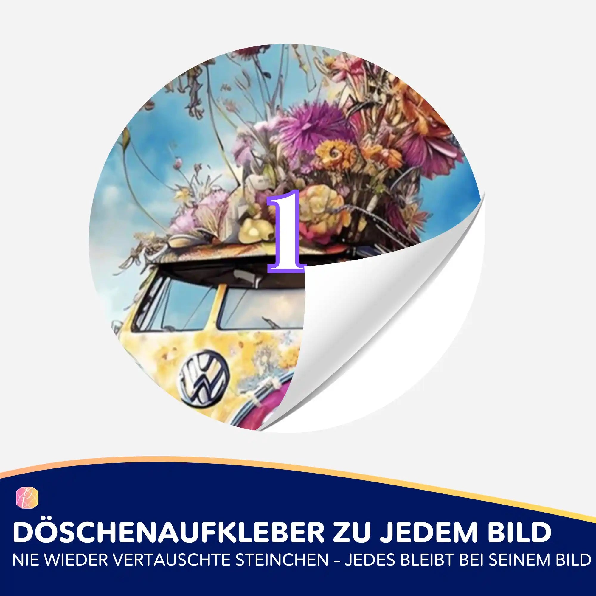 Döschenaufkleber - Flower Power Bully