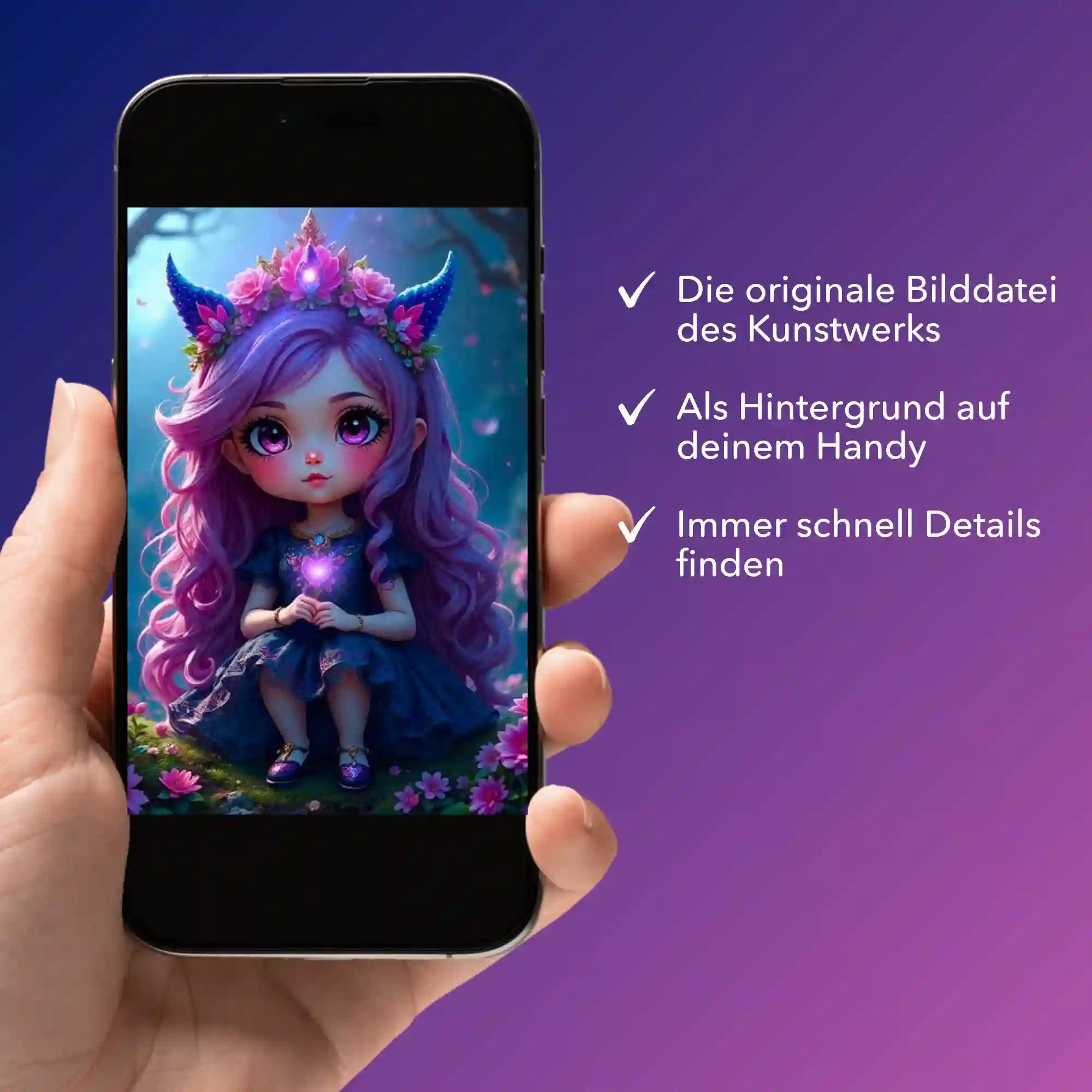 Digitale Bildmappe - Little Violett