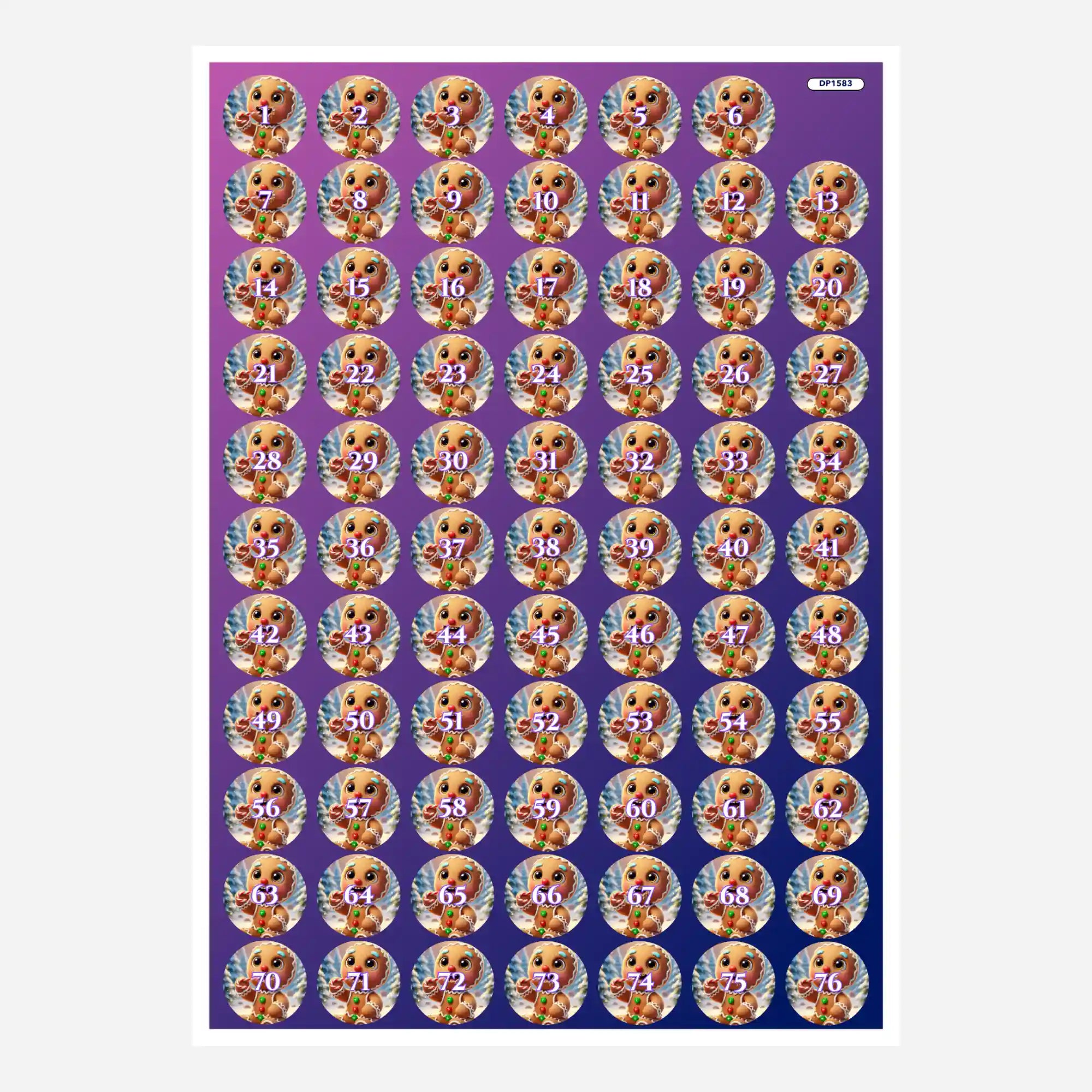 Döschenaufkleber - Lebkuchenmann "Limited Edition"