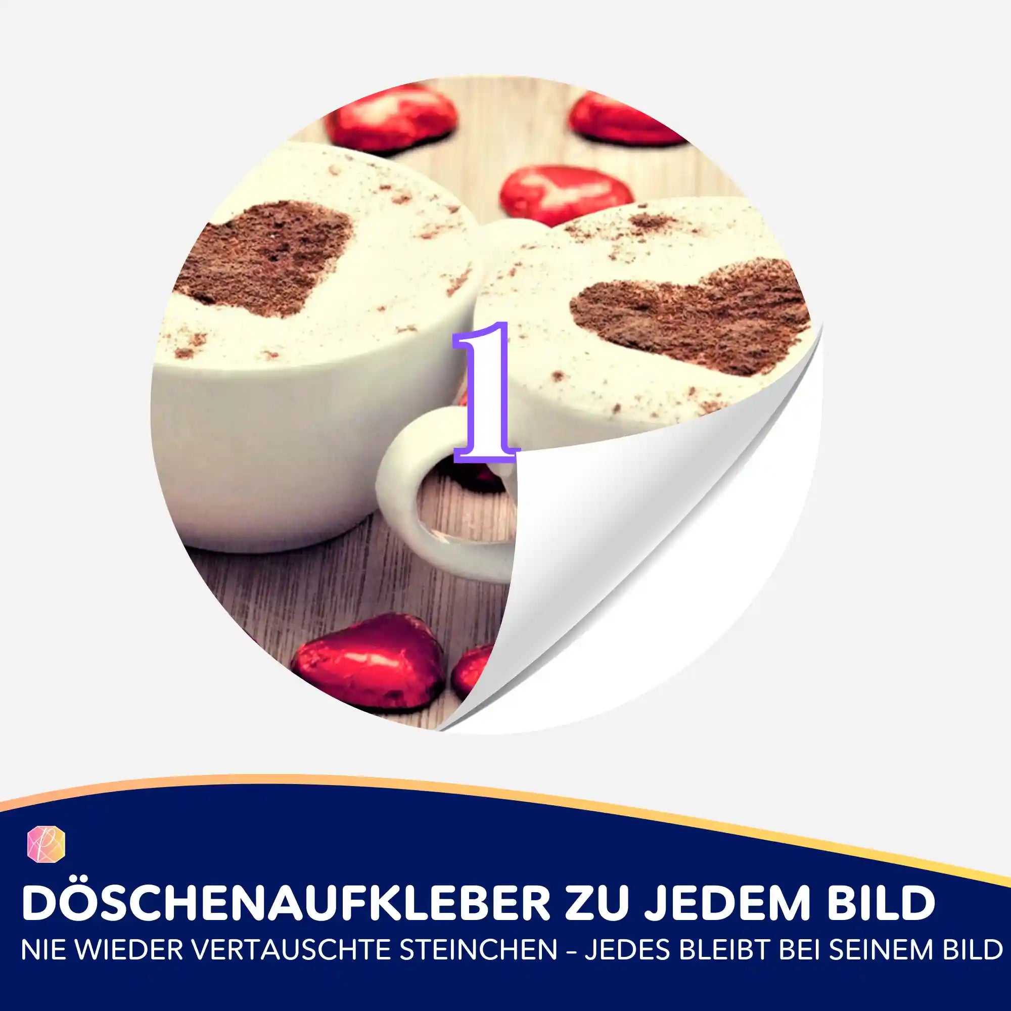 Döschenaufkleber - Kaffeeliebe