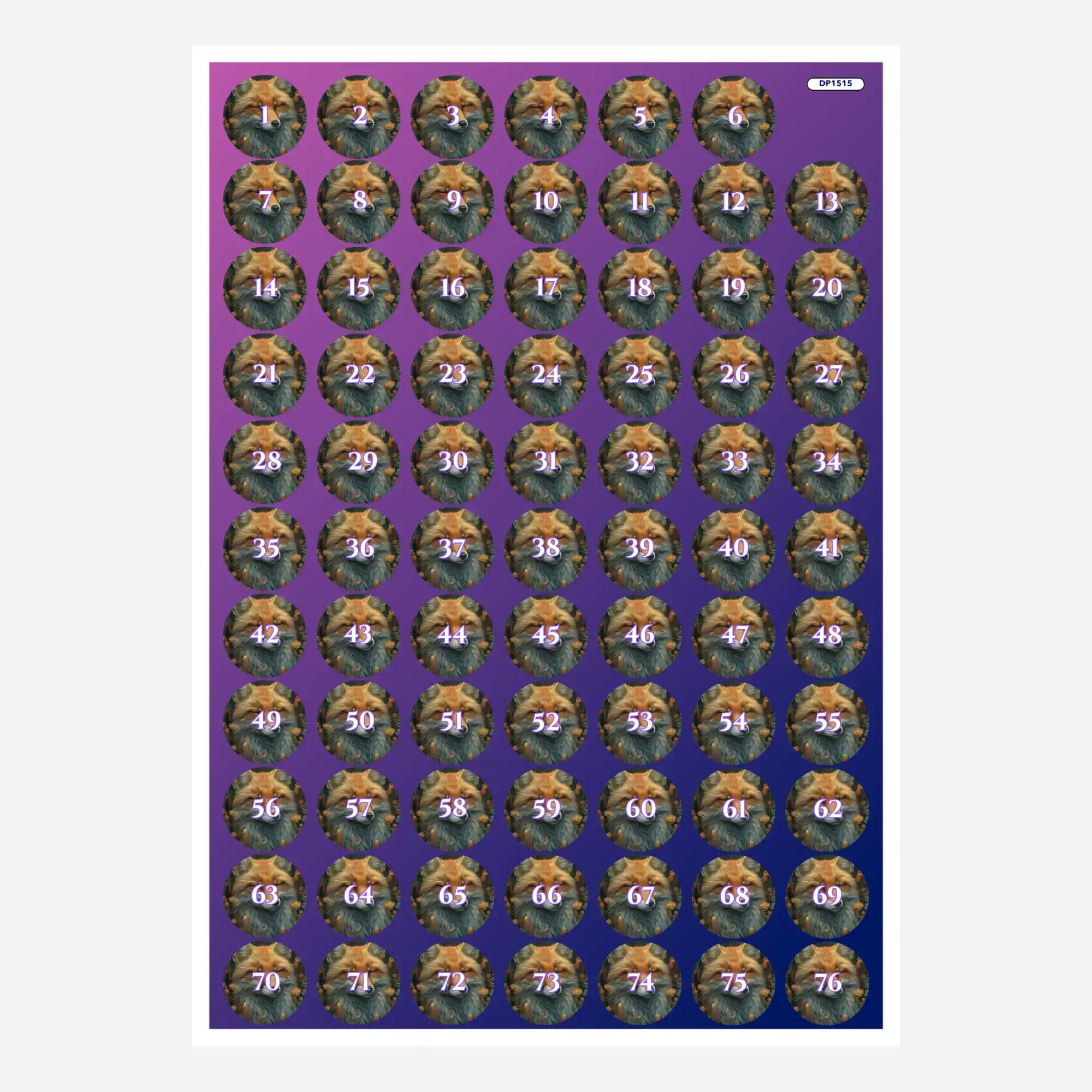 Döschenaufkleber - Susen Pfifferling - Foxy Dreams