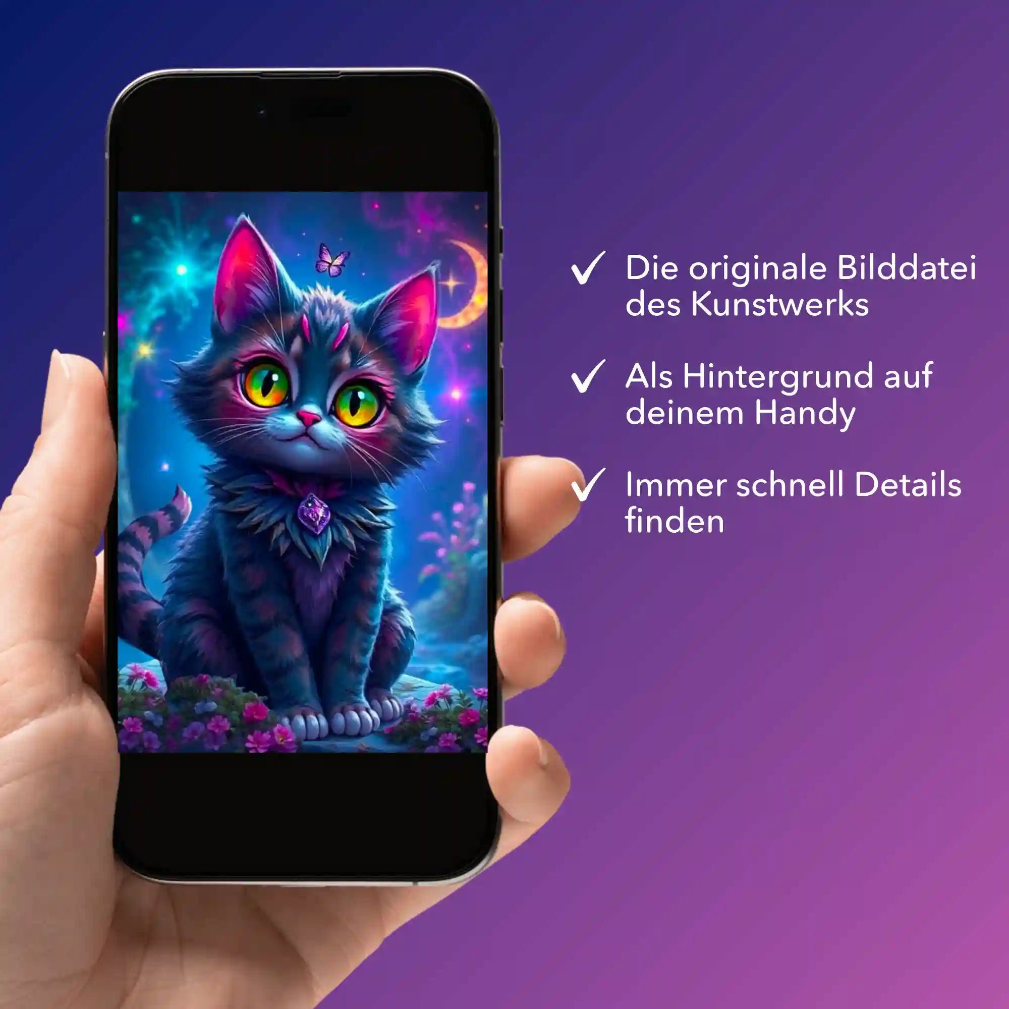 Digitale Bildmappe - Night Cat