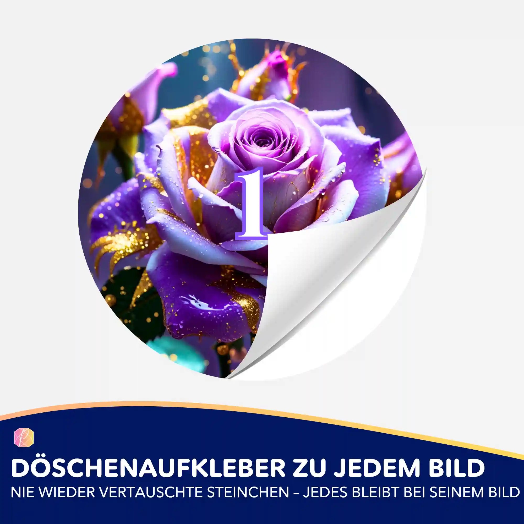 Döschenaufkleber - Amethystrose