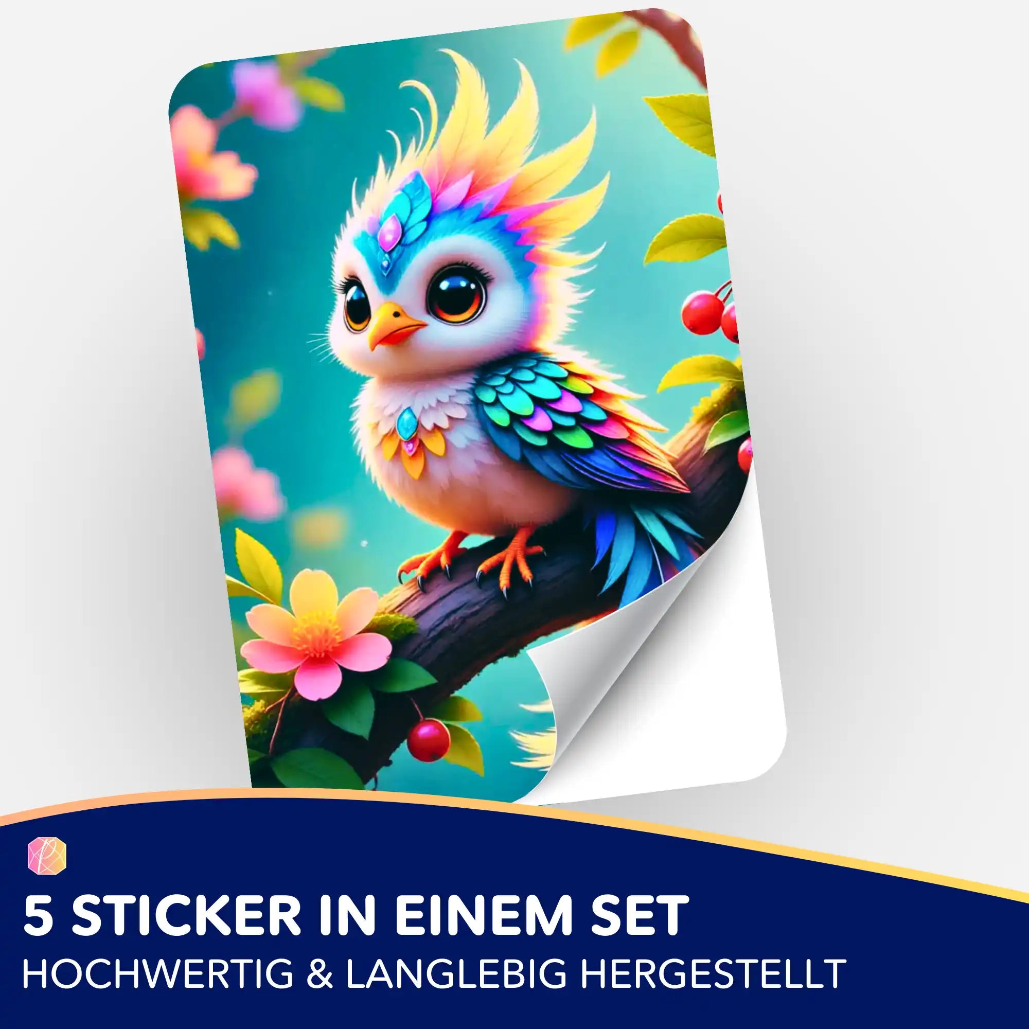 Aufkleber 5er-Set - Farbenkind