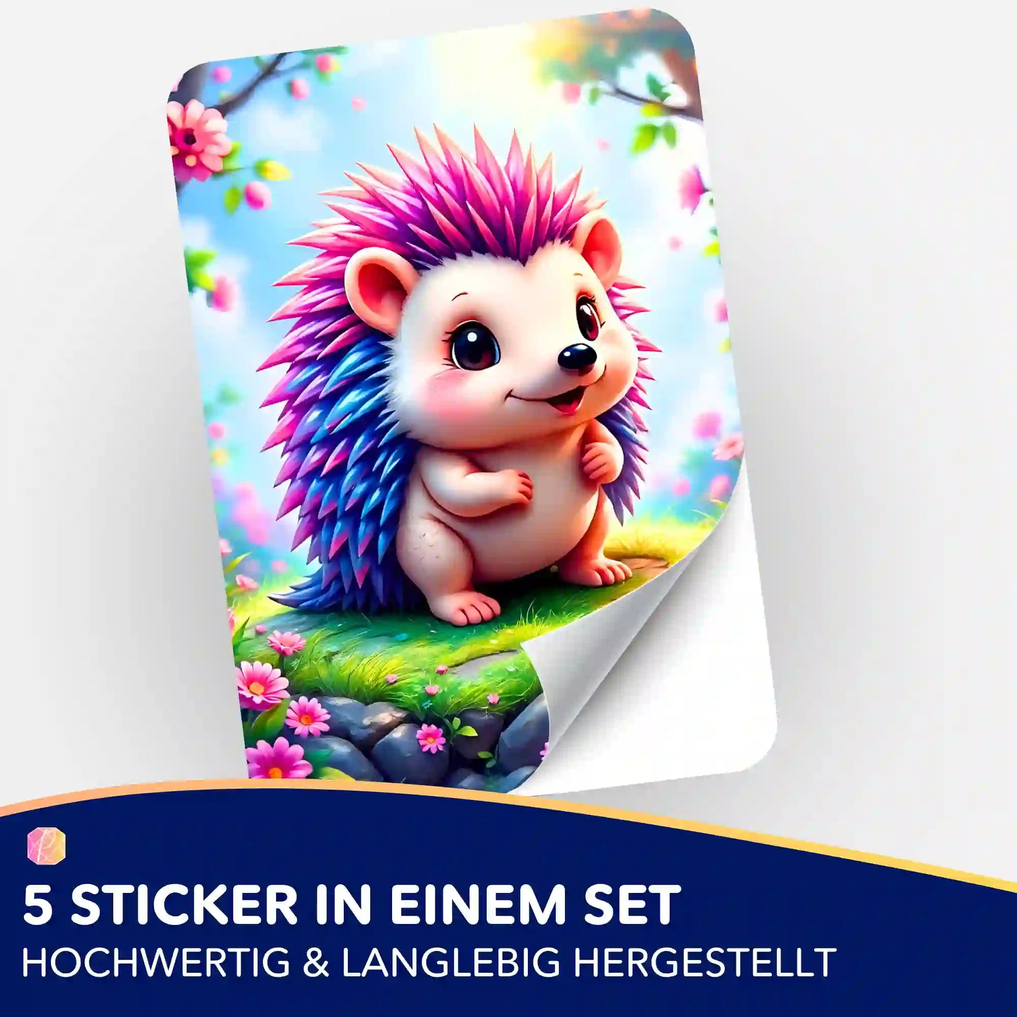 Aufkleber 5er-Set - Igel Ilay