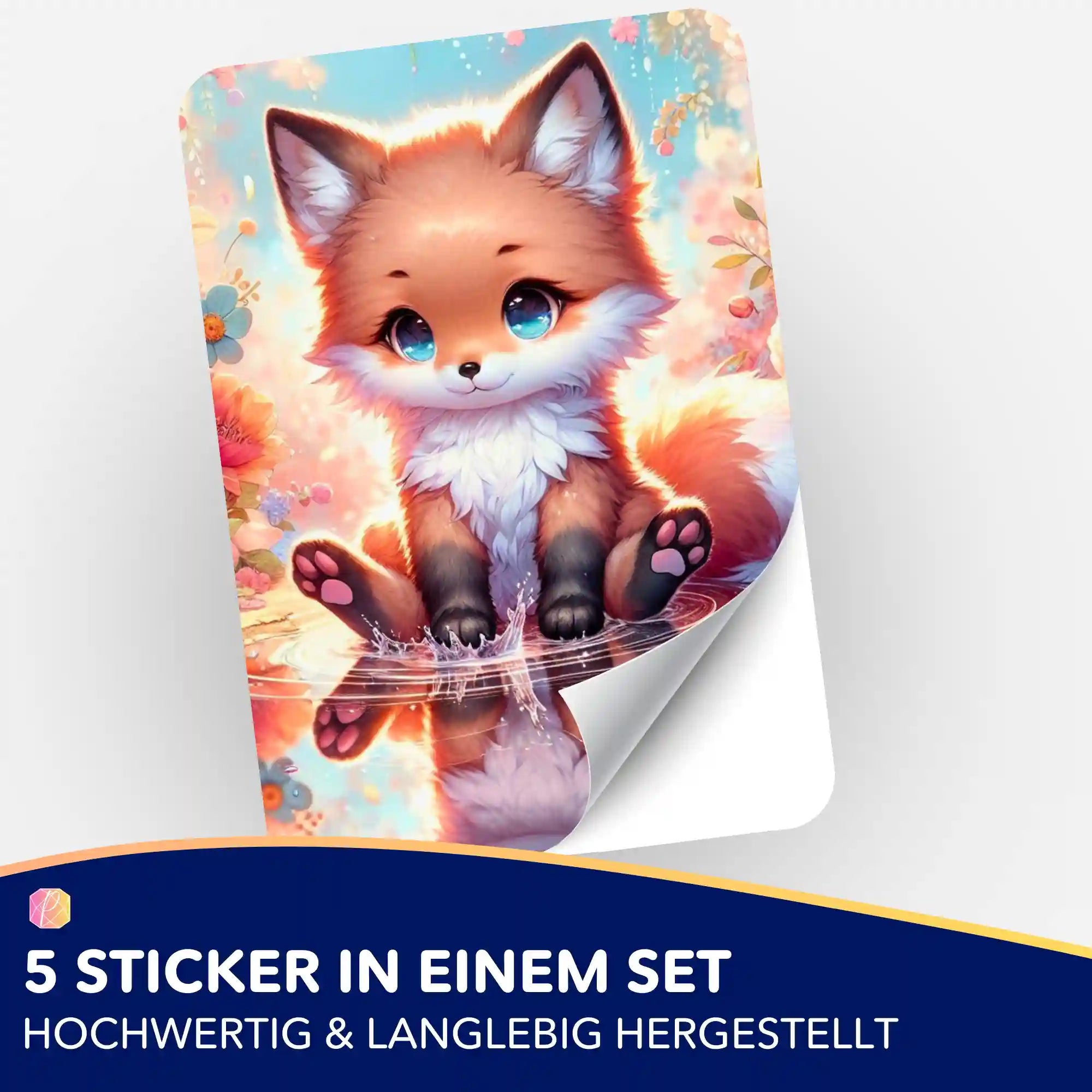 Aufkleber 5er-Set - Ein kleiner Moment Glück