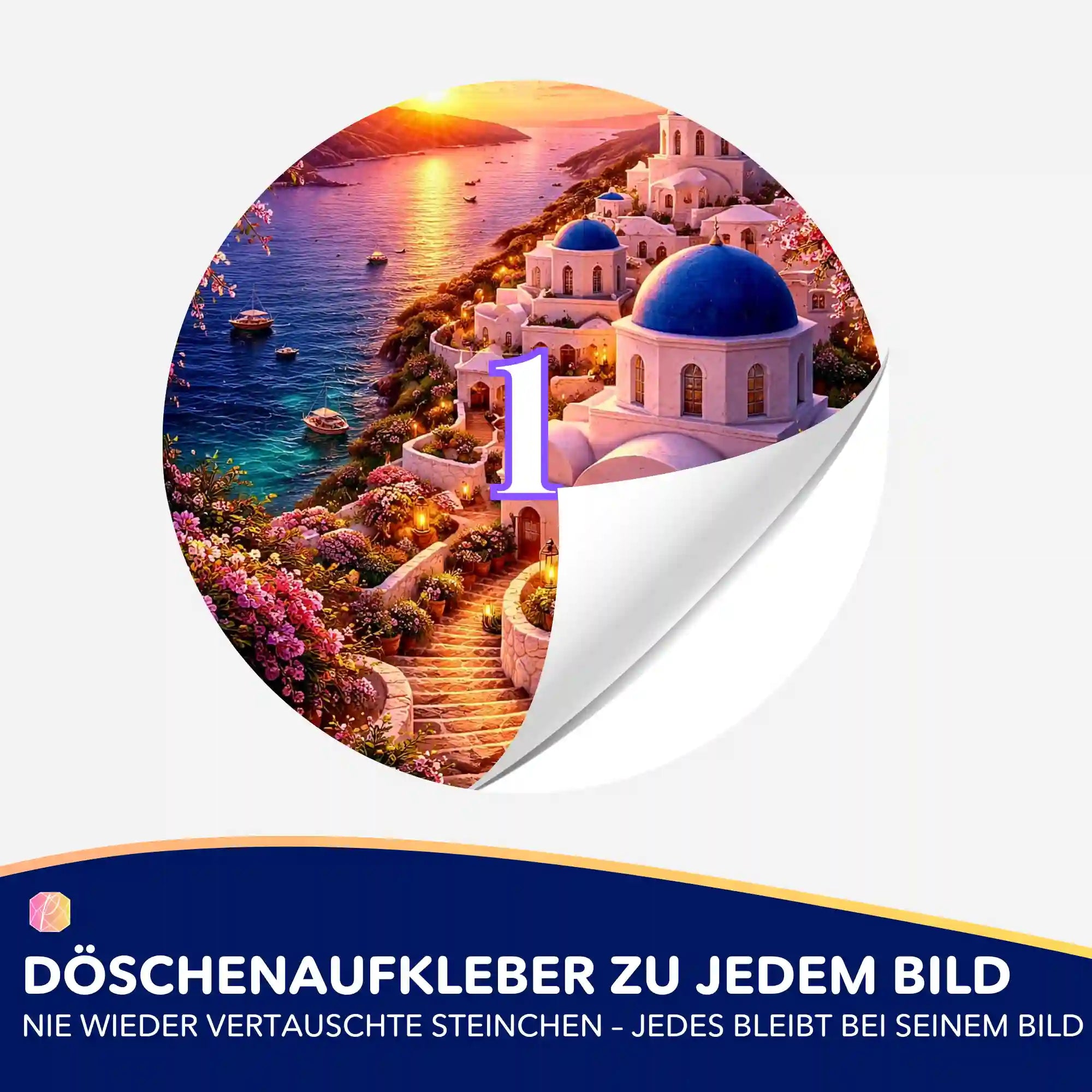 Döschenaufkleber - Goldene Ägäis