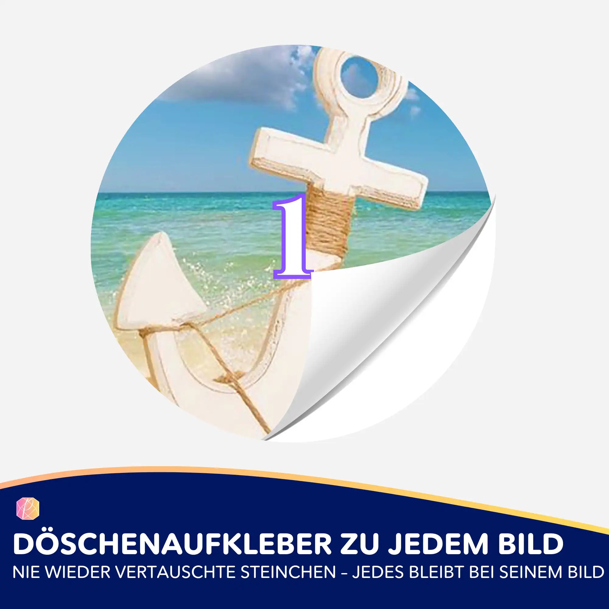 Döschenaufkleber - Anker der Hoffnung